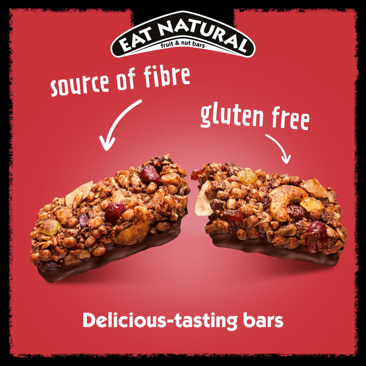 Eat Natural Apple, Ginger & Dark Chocolate Fruit & Nut Bar (12 x 40g)