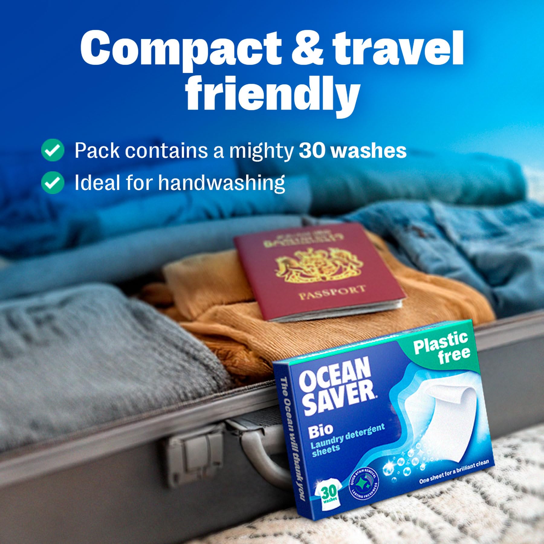 OceanSaver - Eco Laundry Detergent Sheets | Biodegradable, Plastic-Free, Hypoallergenic 8