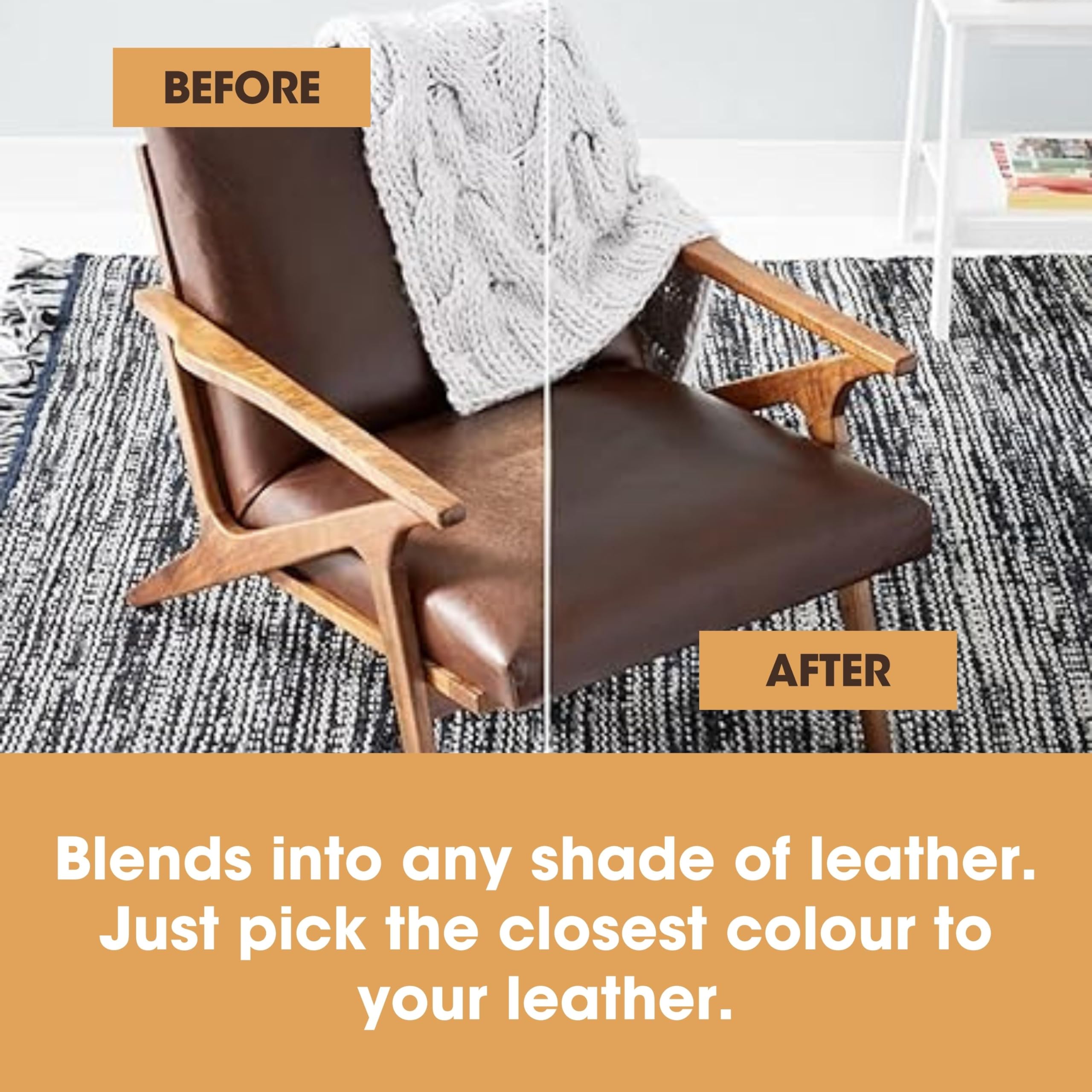 Furniture Clinic Leather Recolouring Balm - Bordeaux Shade for Faded & Scratched Sofas, Car Seats, Shoes, Clothing 9