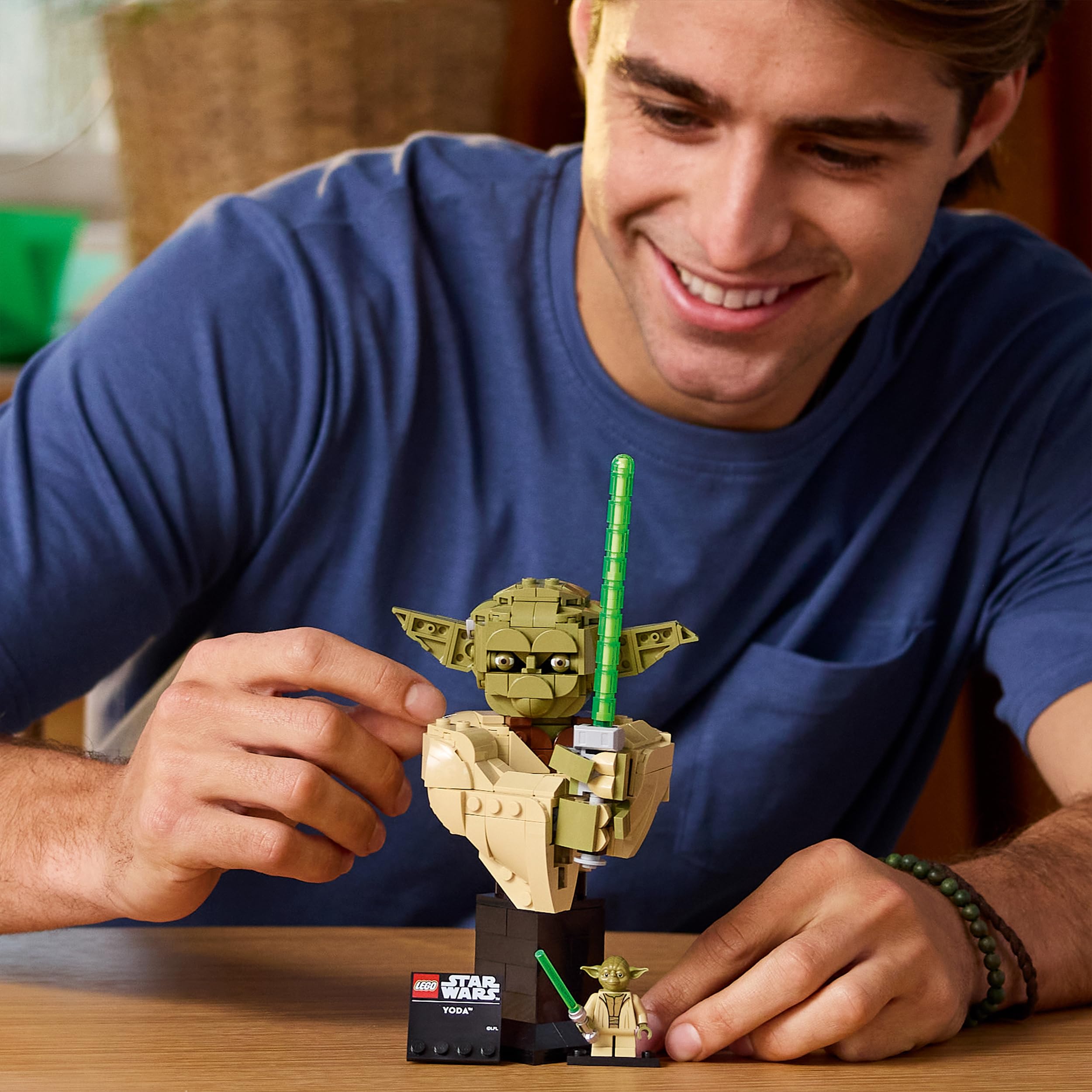 LEGO Star Wars 75438 Yoda Bust Display Model Kit for Adults | 18+ 6