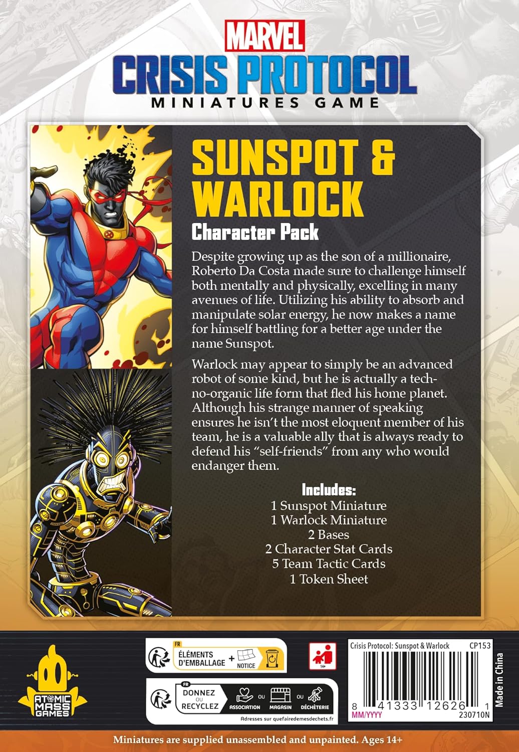 Atomic Mass Games Marvel: Crisis Protocol Sunspot & Warlock Character Pack (CP153) 2