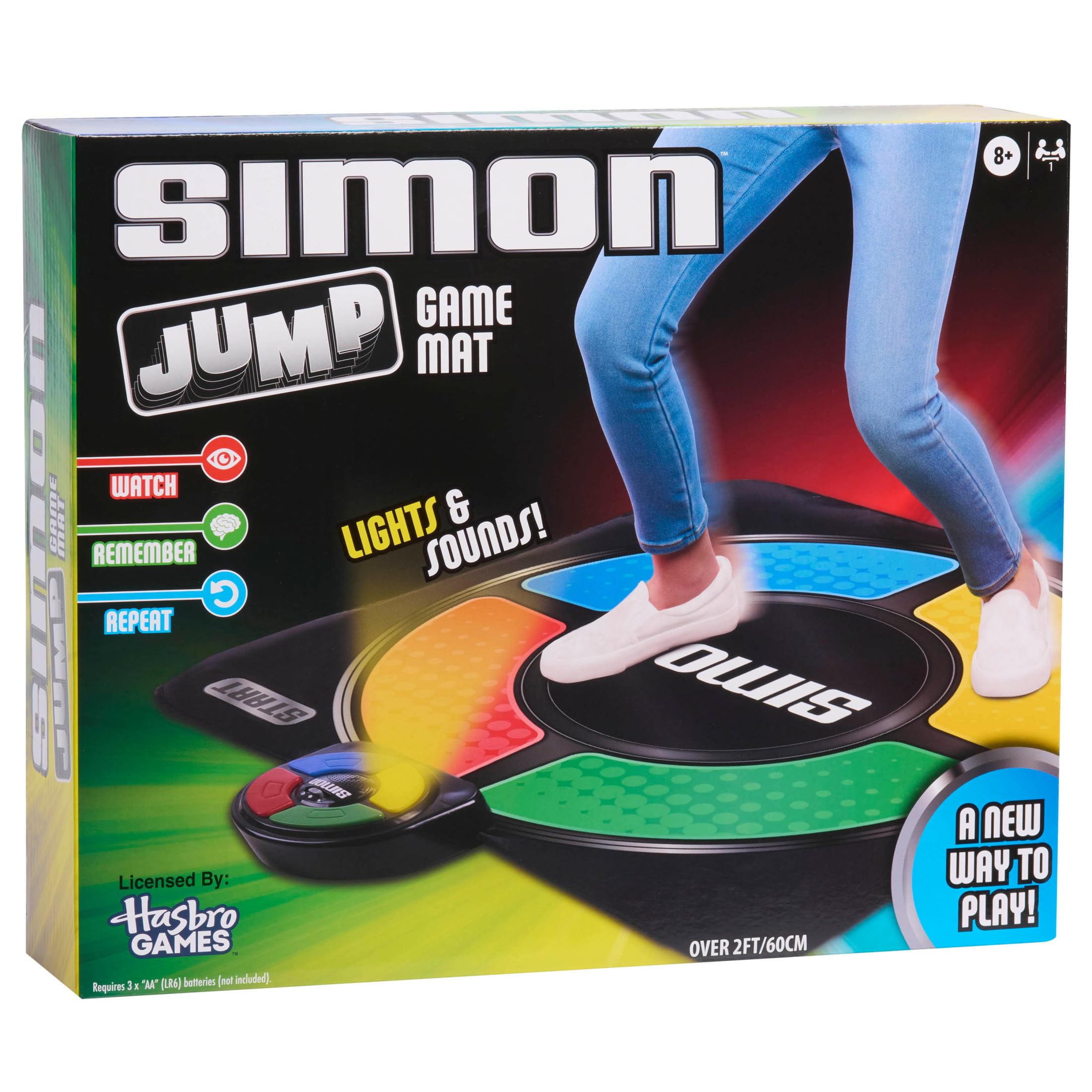 Just Play Hasbro Simon Jump Electronic Game Mat for Ages 8+ | Multicolor Plastic 6