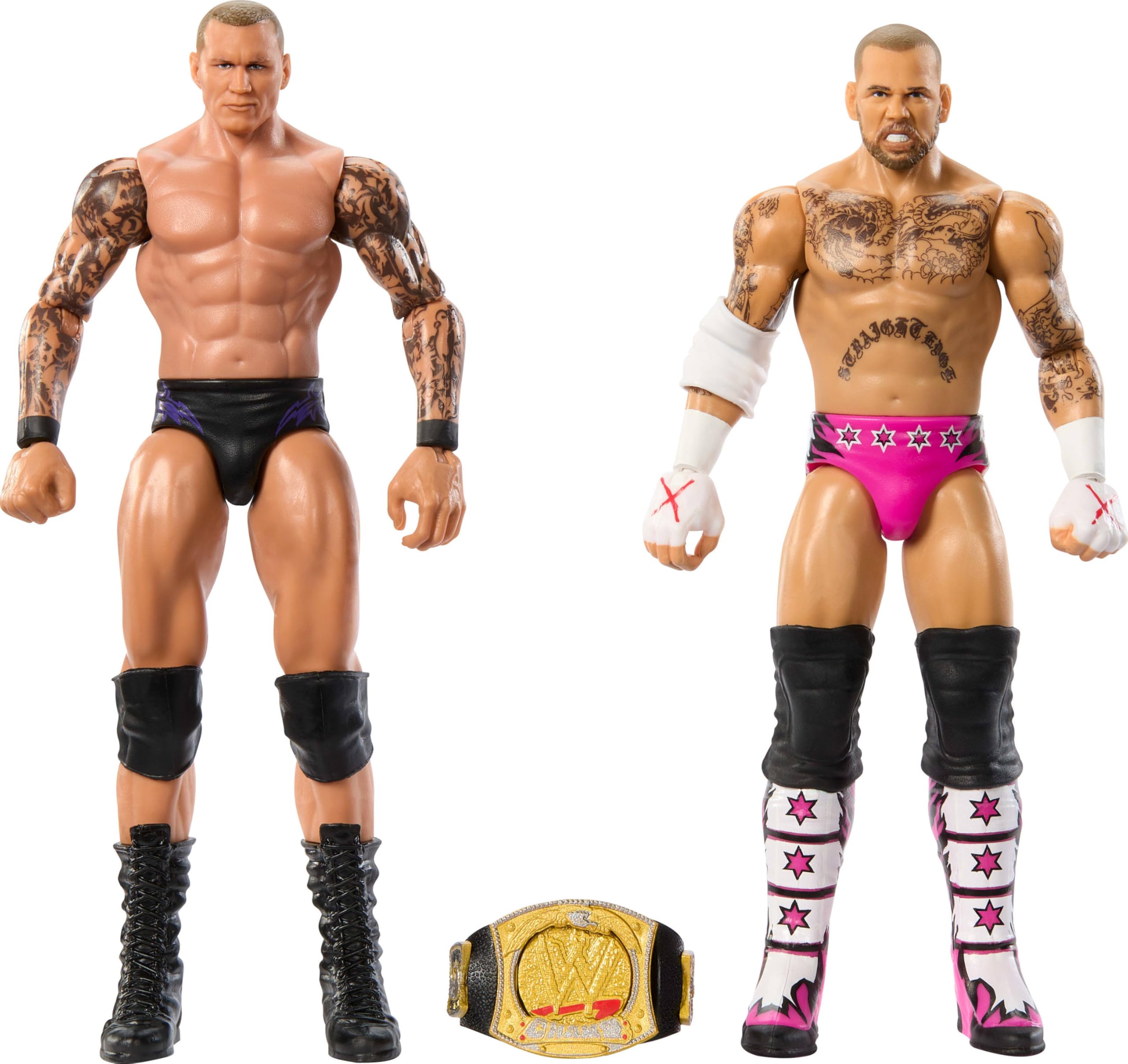 Mattel WWE Main Event Championship Showdown 2-Pack Action Figures - 6-Inch Collectible Figures with Accessories