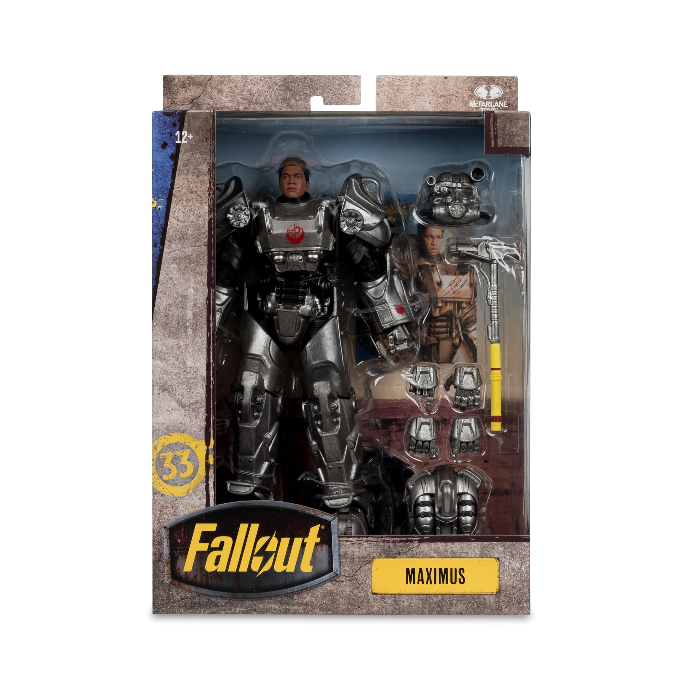 McFarlane Fallout Maximus 7in Deluxe Action Figure - Ultra Articulated Collectible with Accessories 15