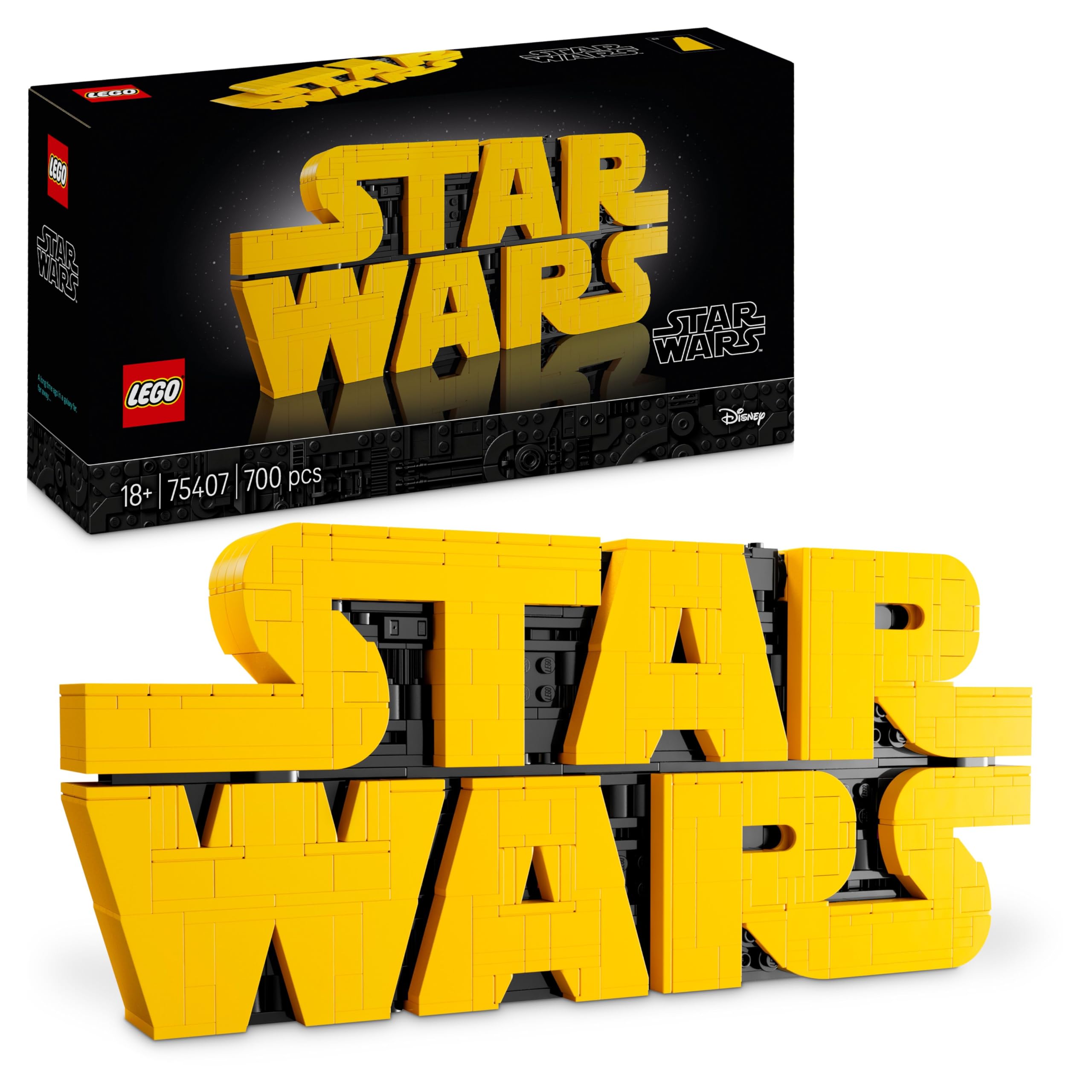 LEGO Star Wars 75407 Brick-Built Star Wars Logo | 18+ Display Set | 2025 Release
