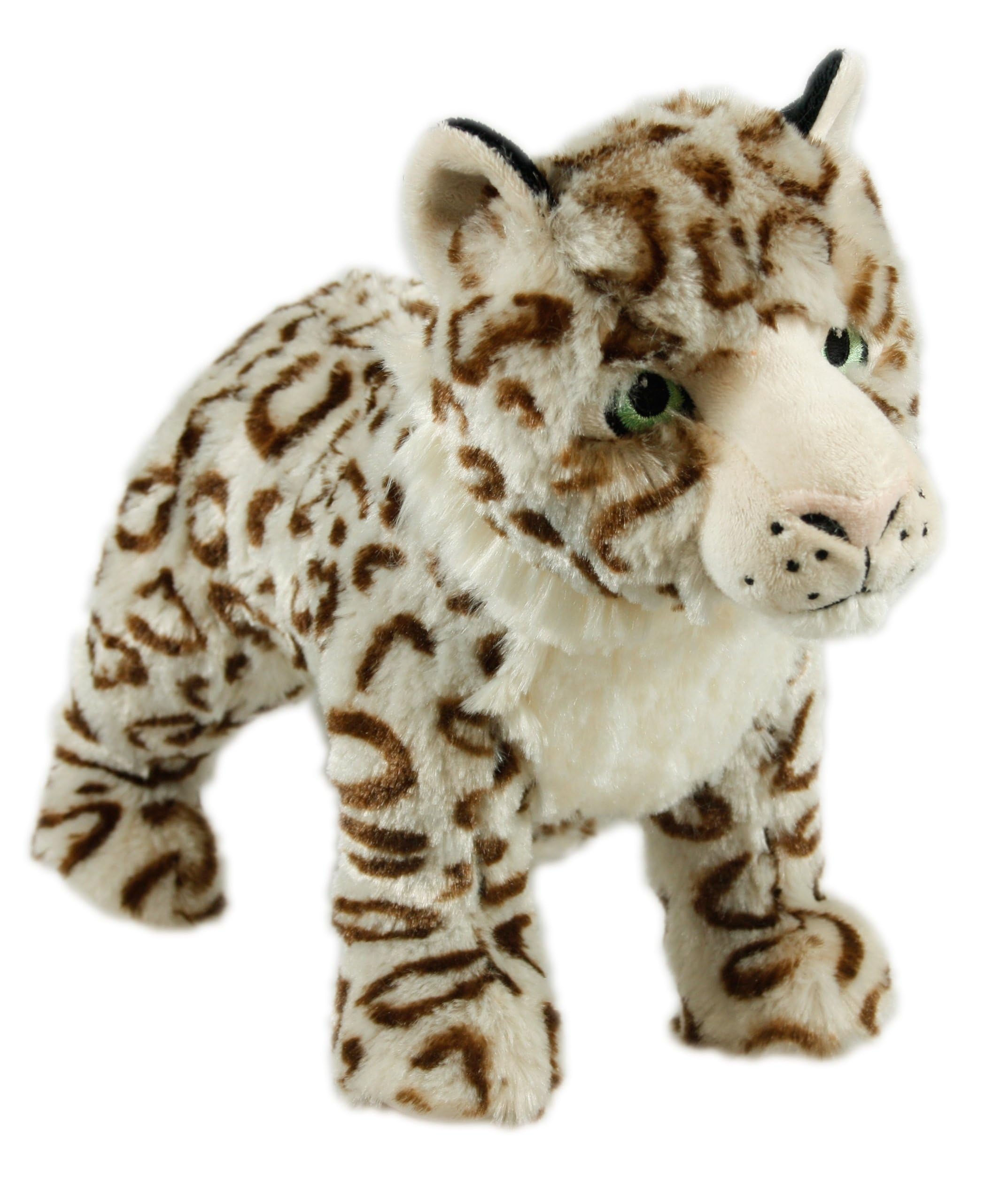 Animal Instinct Snow Mates Sophia Snow Leopard Squeaky Plush Dog Toy | Large Size | Lightweight