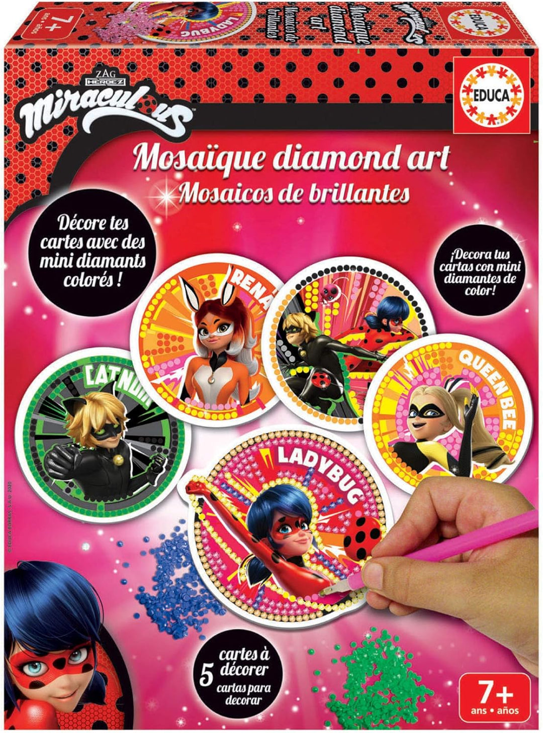 Educa Miraculous Ladybug Creative Mosaic Kit - Miraculous Ladybug Diamond Art (18927)