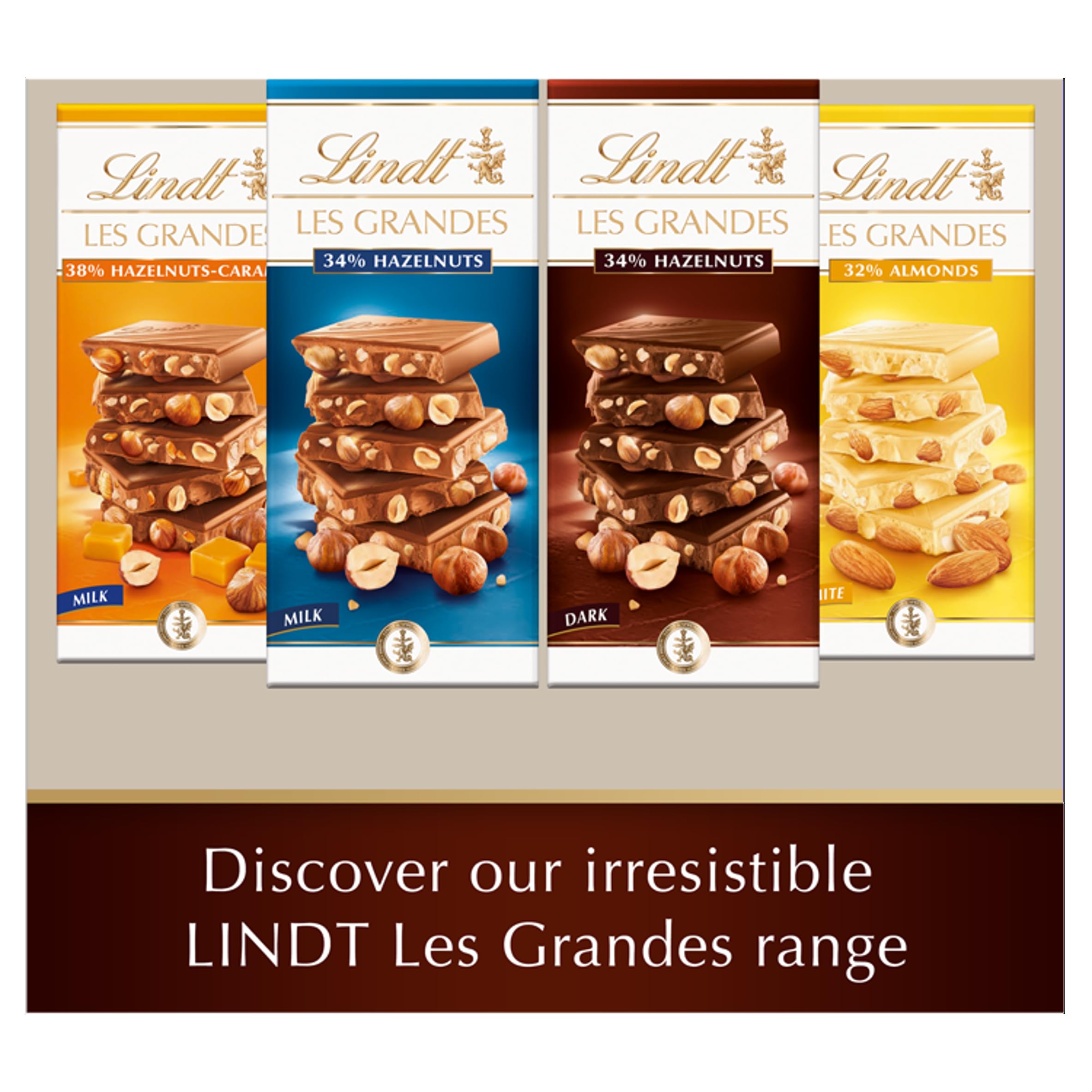 Lindt Les Grandes Dark Chocolate Hazelnut Bar, 150 g 9