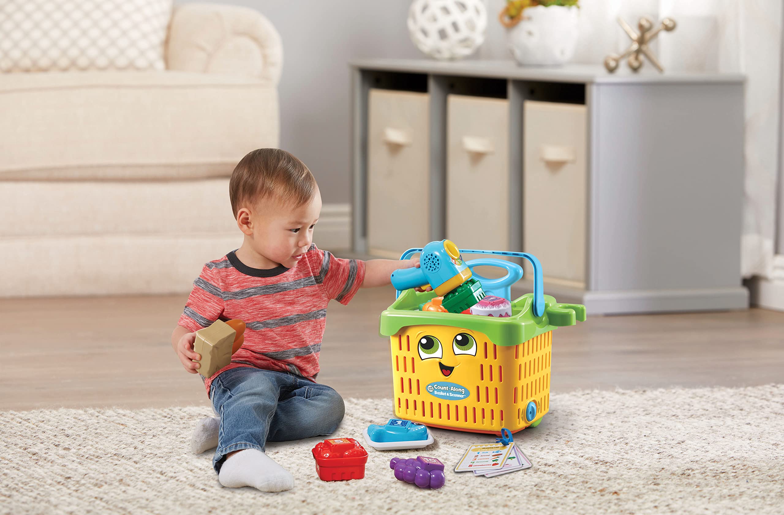 LeapFrog Count-Along Basket & Scanner Roleplay Toy | Ages 2-5 Years | Interactive Learning 8
