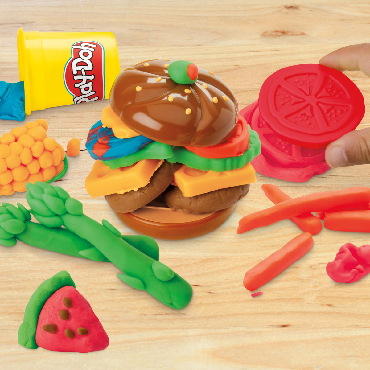 Play-Doh Grill Fun Playset - Ages 3+ | 6 Cans Compound | Includes Grill Press & Tools 4
