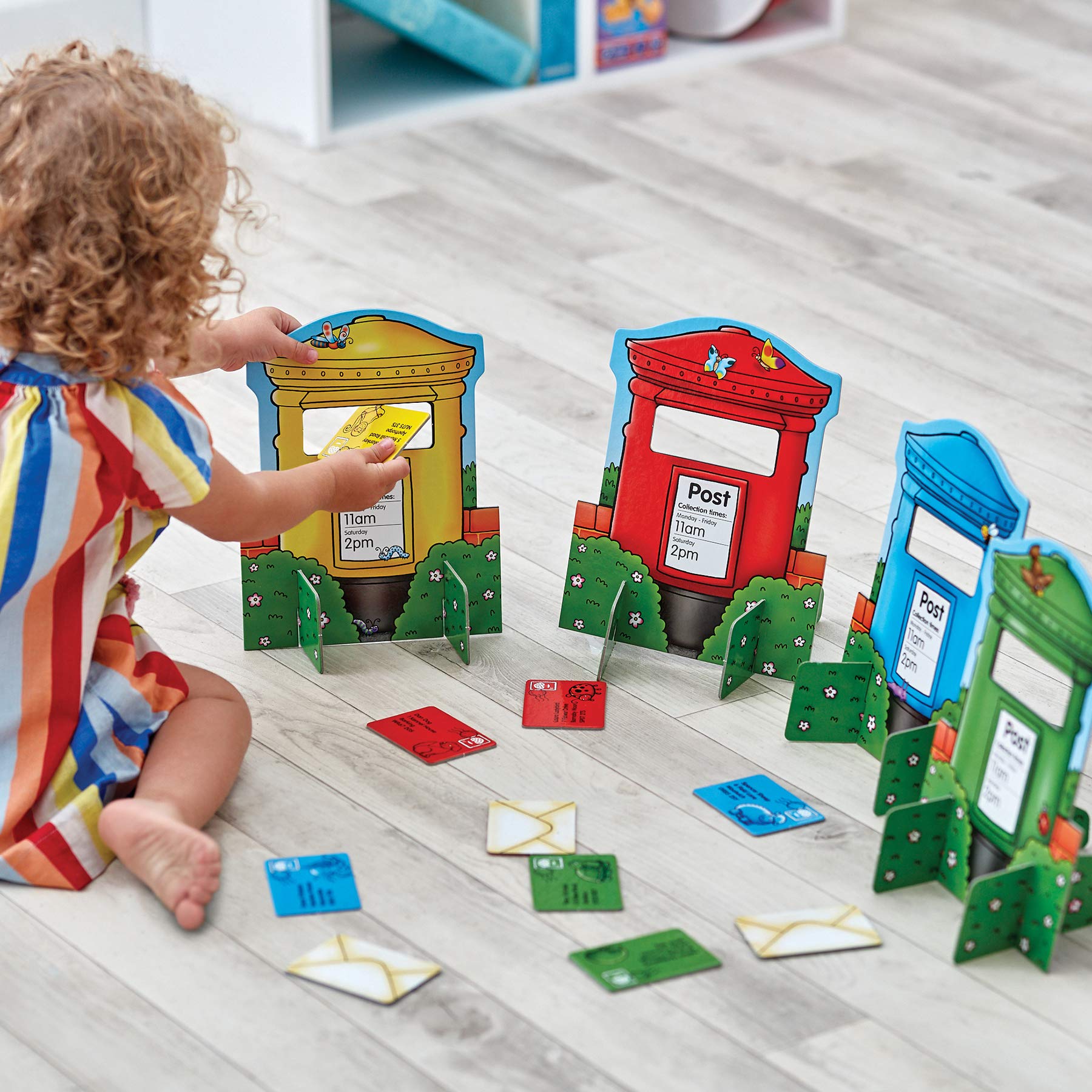 Orchard Toys Post Box Game - Colour Matching Board Game for Ages 2+ 3