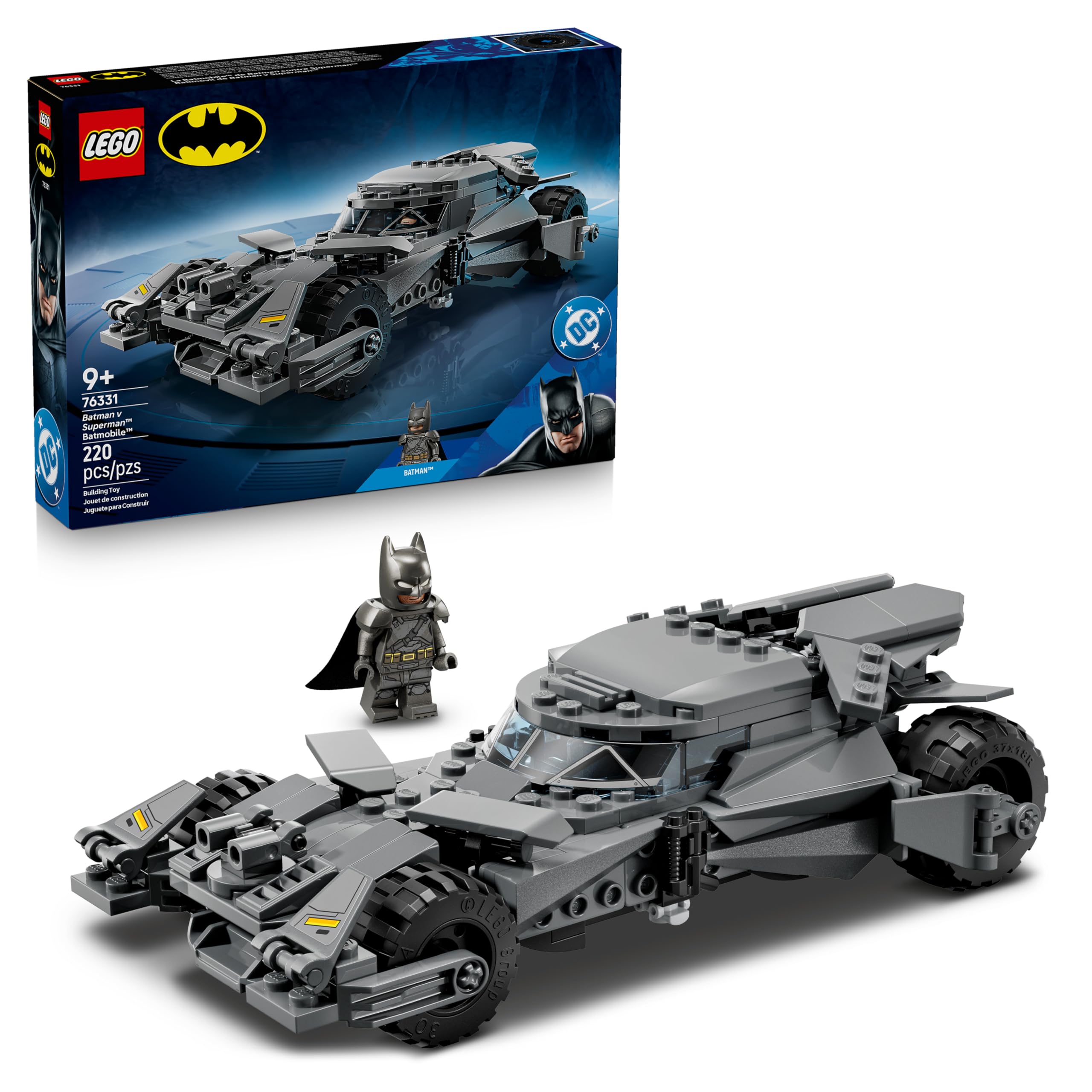 LEGO DC Batman v Superman Batmobile Car Toy Set 76331 for Ages 9+ 1