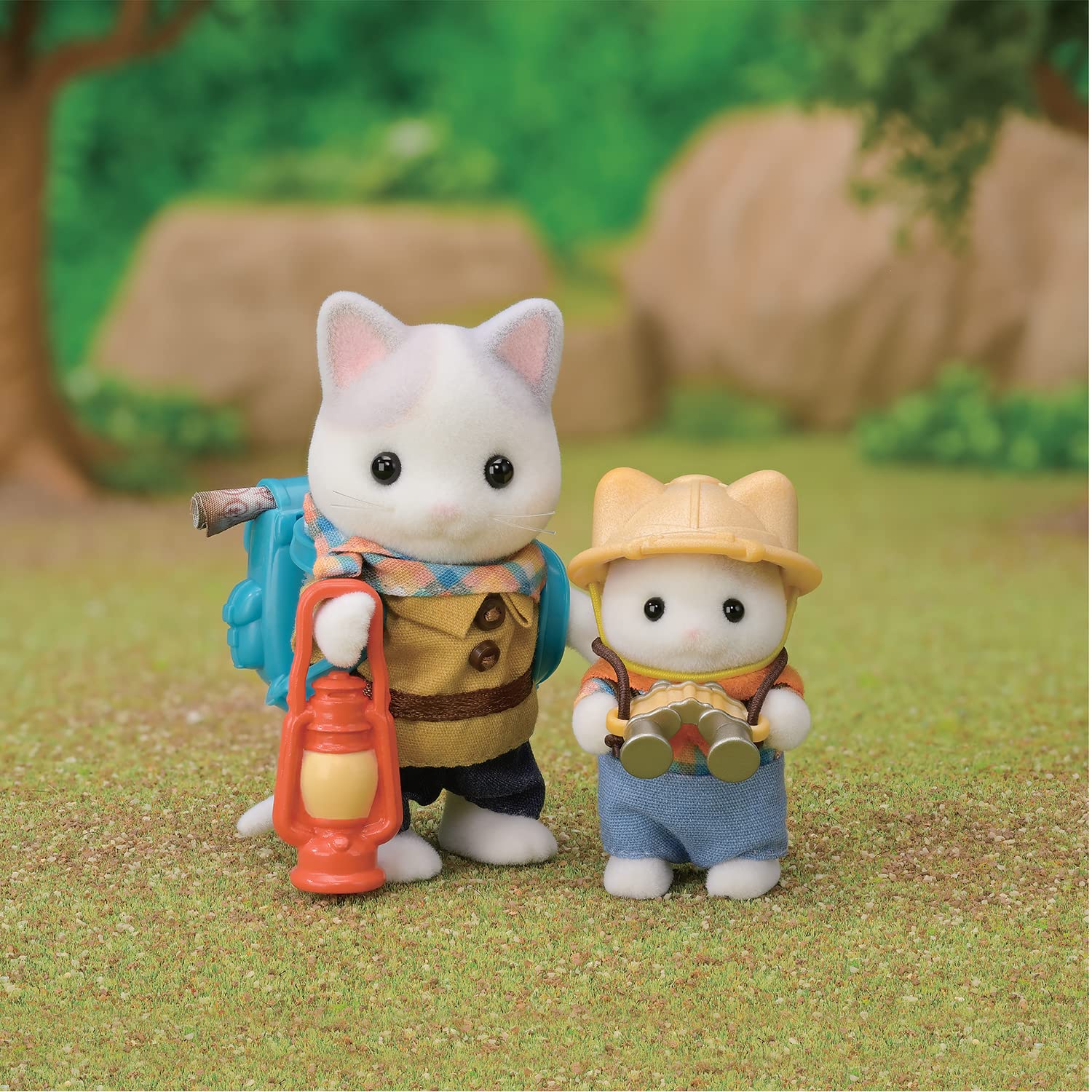 Sylvanian Families 5763 Exciting Exploration Set - Latte Cat Brother & Baby | Ages 3+ 4