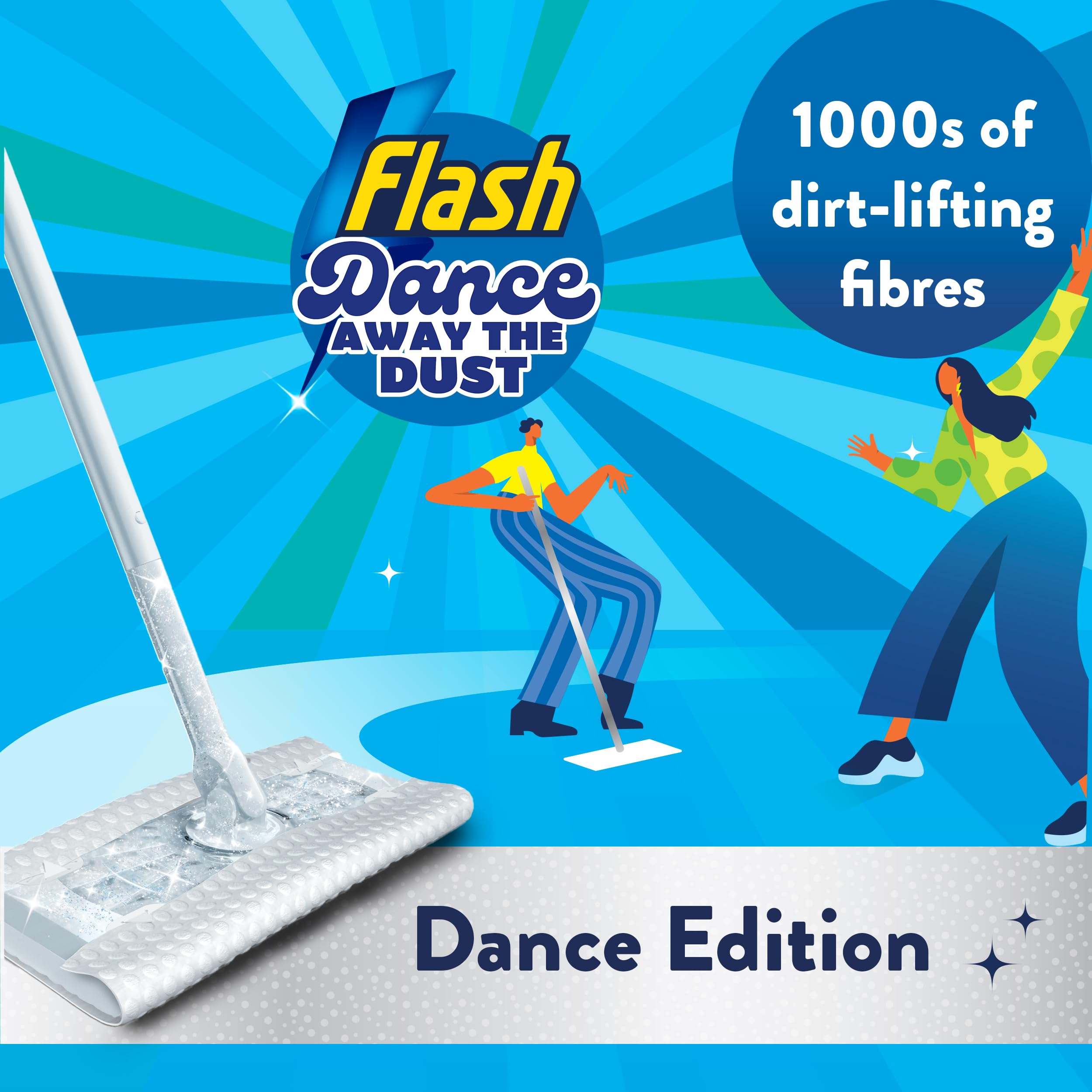 FLASH Speedmop Wet Mop Floor Cleaner Starter Kit | Easy Scrub & Fast Clean | Includes 6 Wet Refills 2
