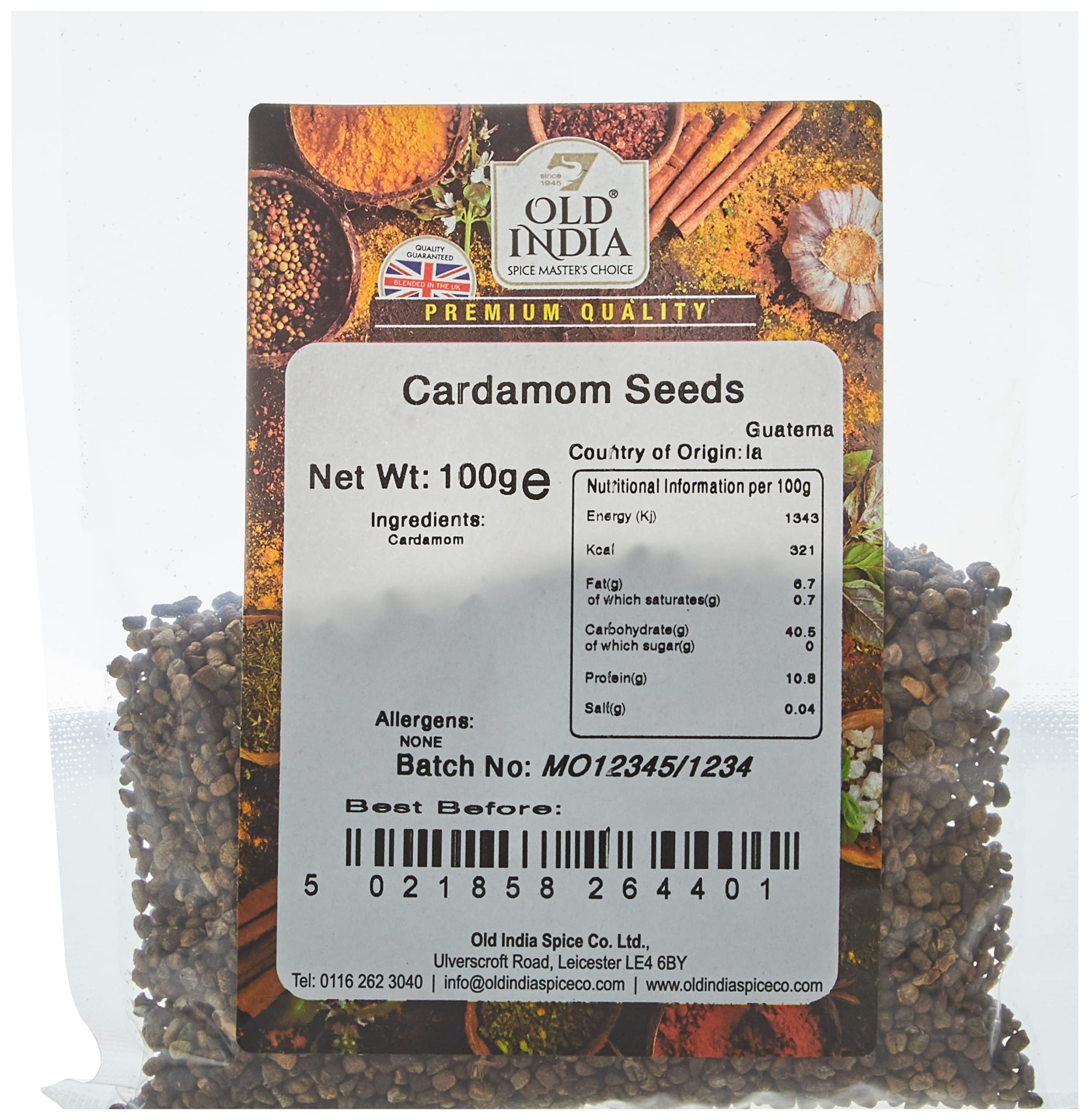 Old India Cardamom Seeds - 100g Whole Spice | Natural & GMO Free 2
