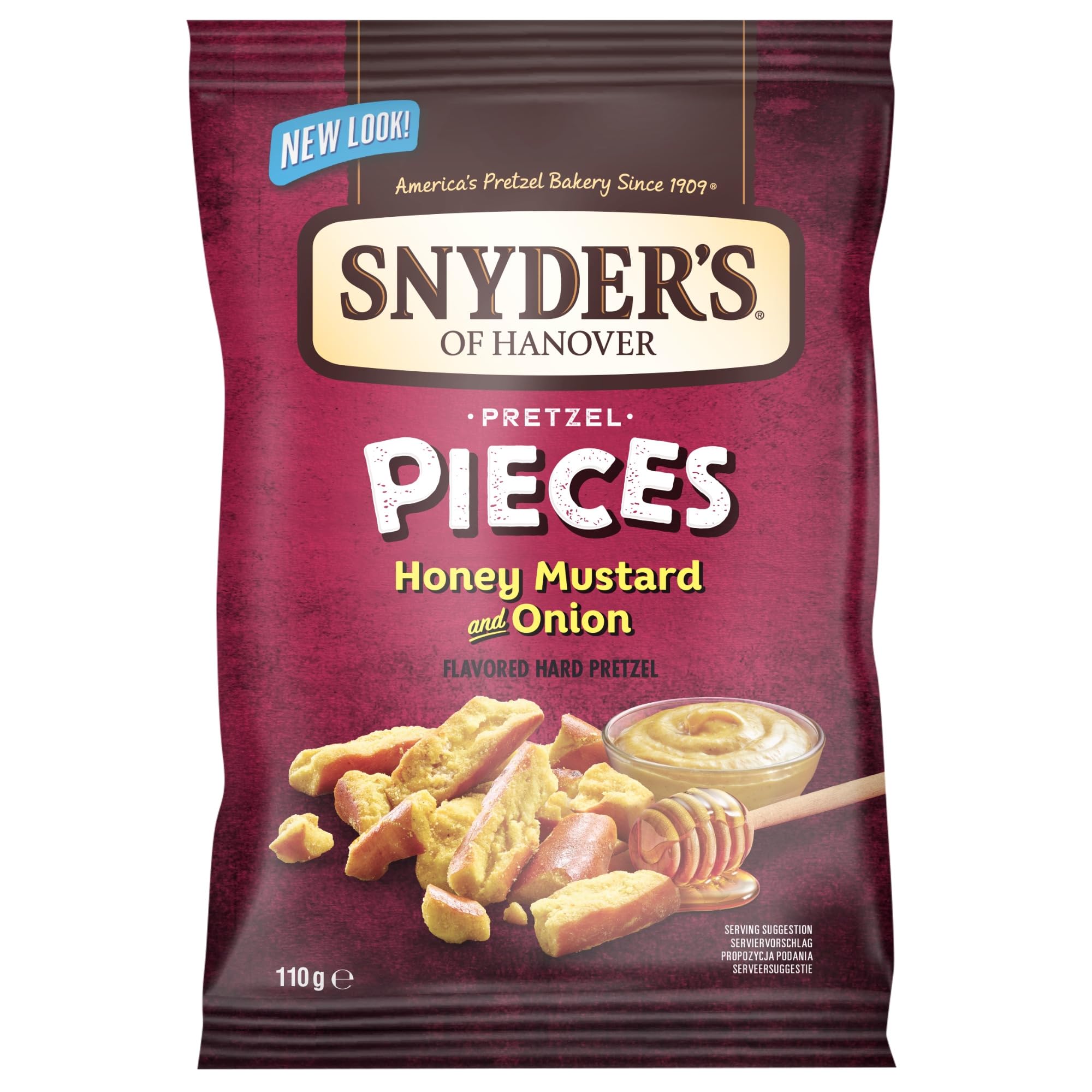 Snyder's of Hanover Pretzel Pieces Honey Mustard and Onion Snack, 10 x 110g Bags 1