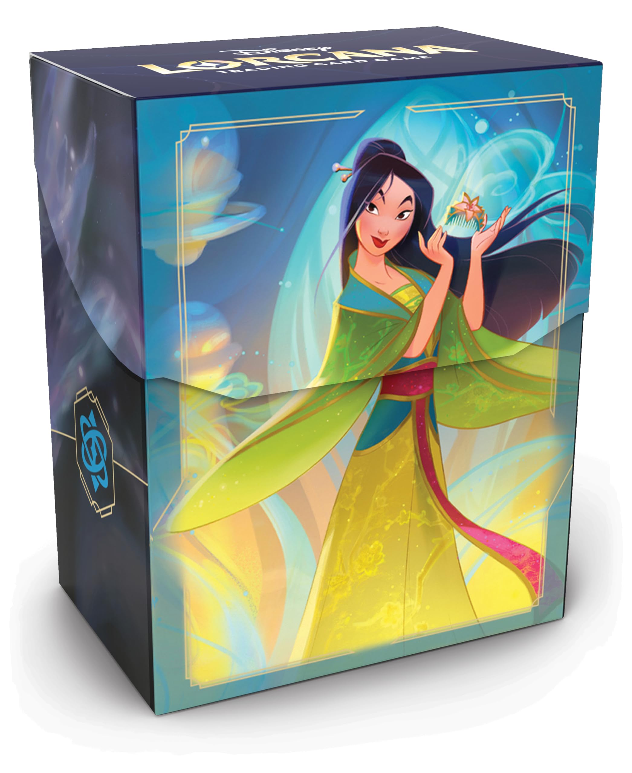 Ravensburger Disney Lorcana Deck Box - Fabled Set 9 Mulan and I2I Art 1