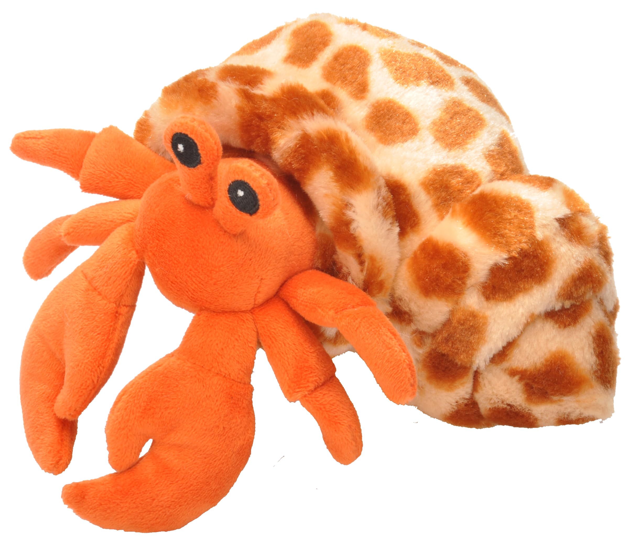 Wild Republic Hug'ems Hermit Crab Stuffed Animal - Realistic Design, 7 Inches