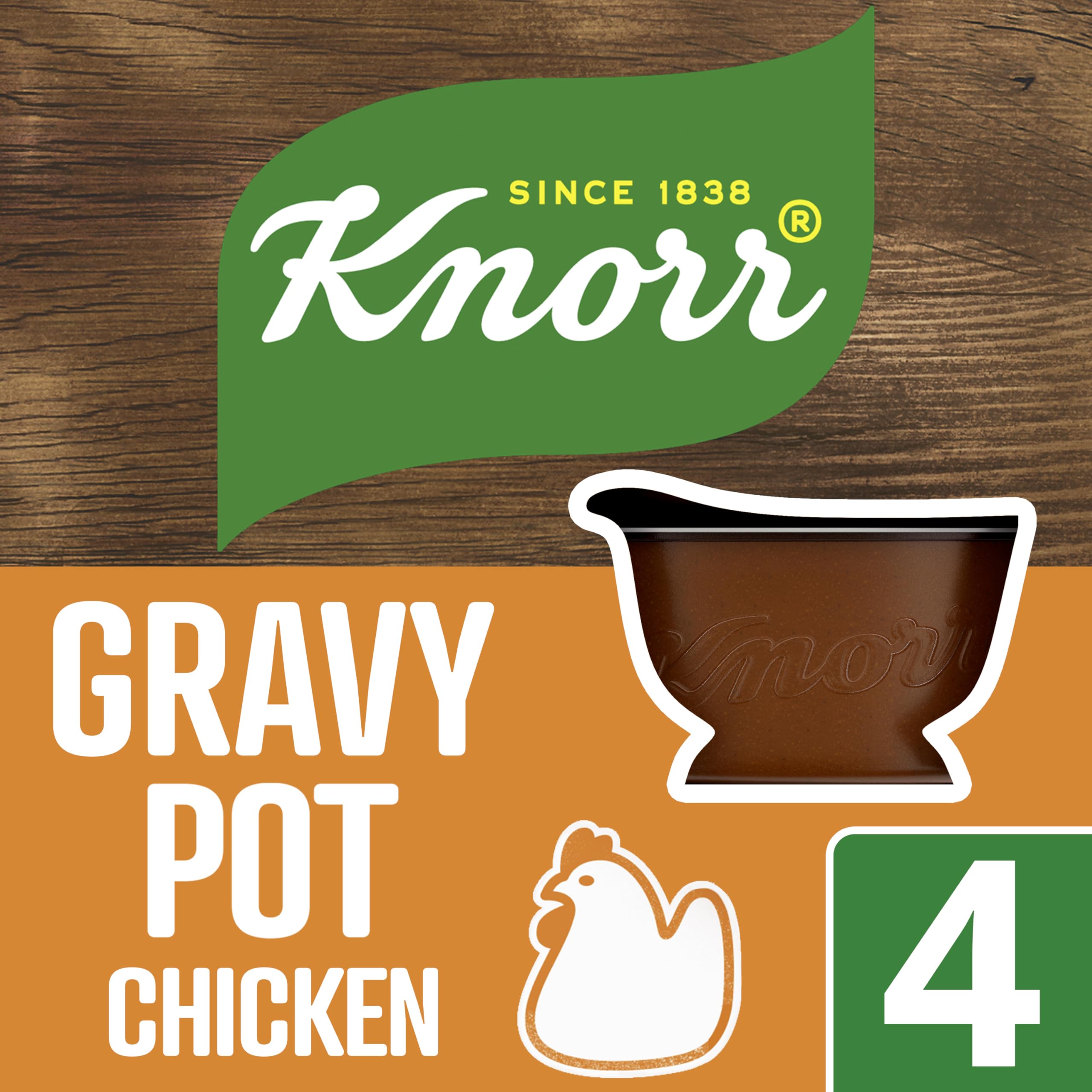 Knorr Chicken Gravy Pot - Gluten Free, No Artificial Colours or Preservatives | 112g 2