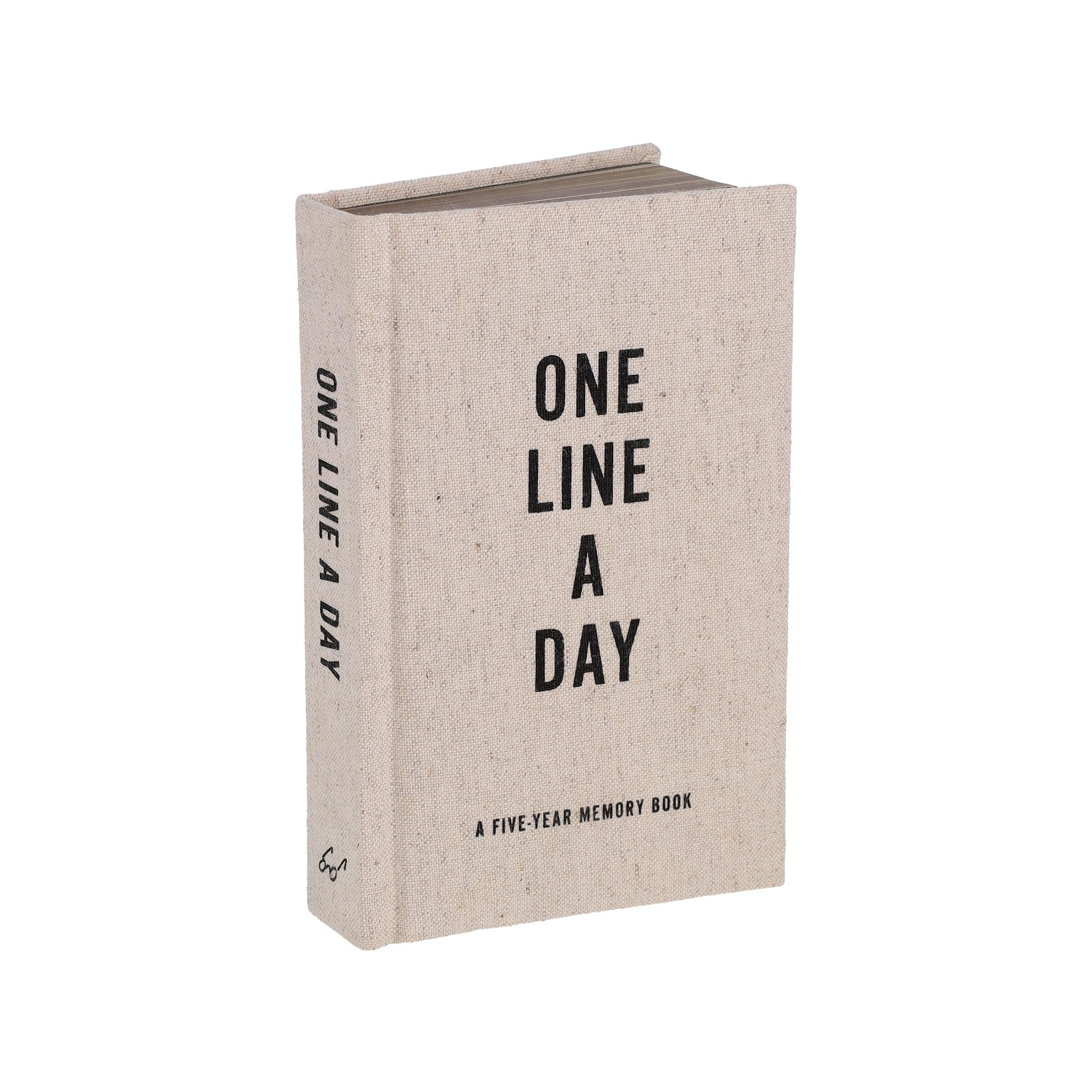 Chronicle Books Canvas One Line a Day - Five-Year Memory Journal | Diary Binding | English Language