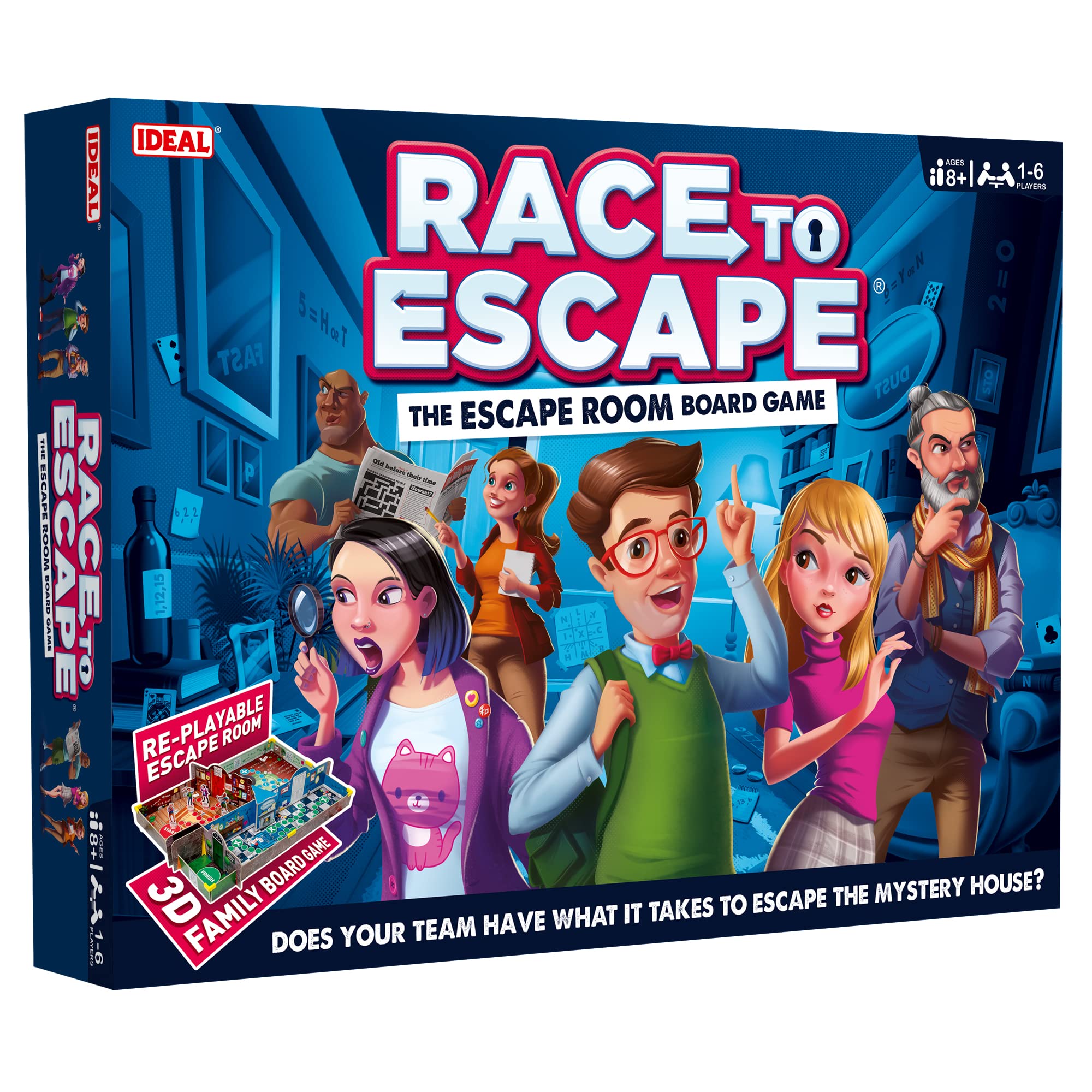 IDEAL Race to Escape: The 3D Replayable Escape Room Board Game