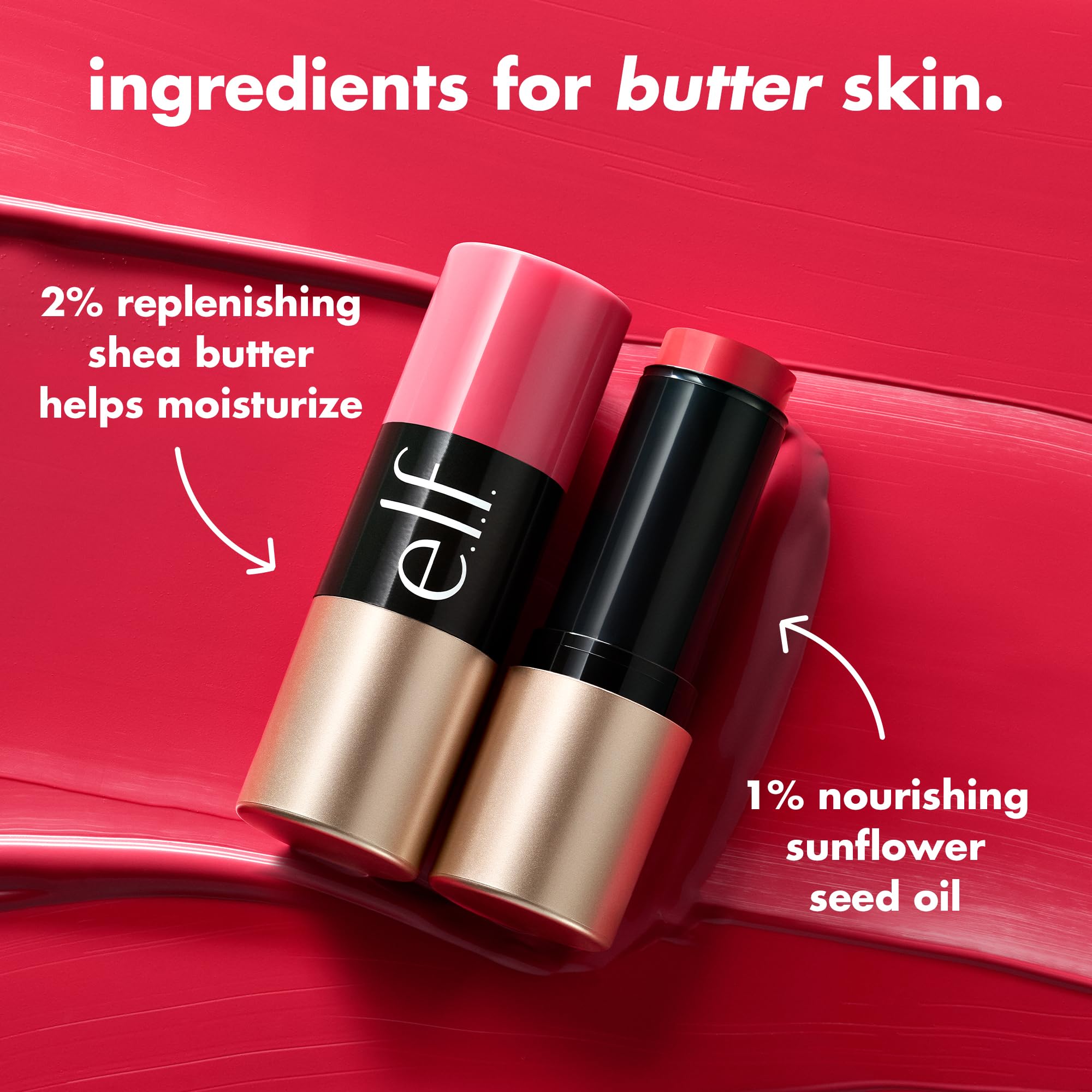 e.l.f. Soft Glam Cream Blush Stick - Gumball | Crayon Form | Natural Finish | 9g 3