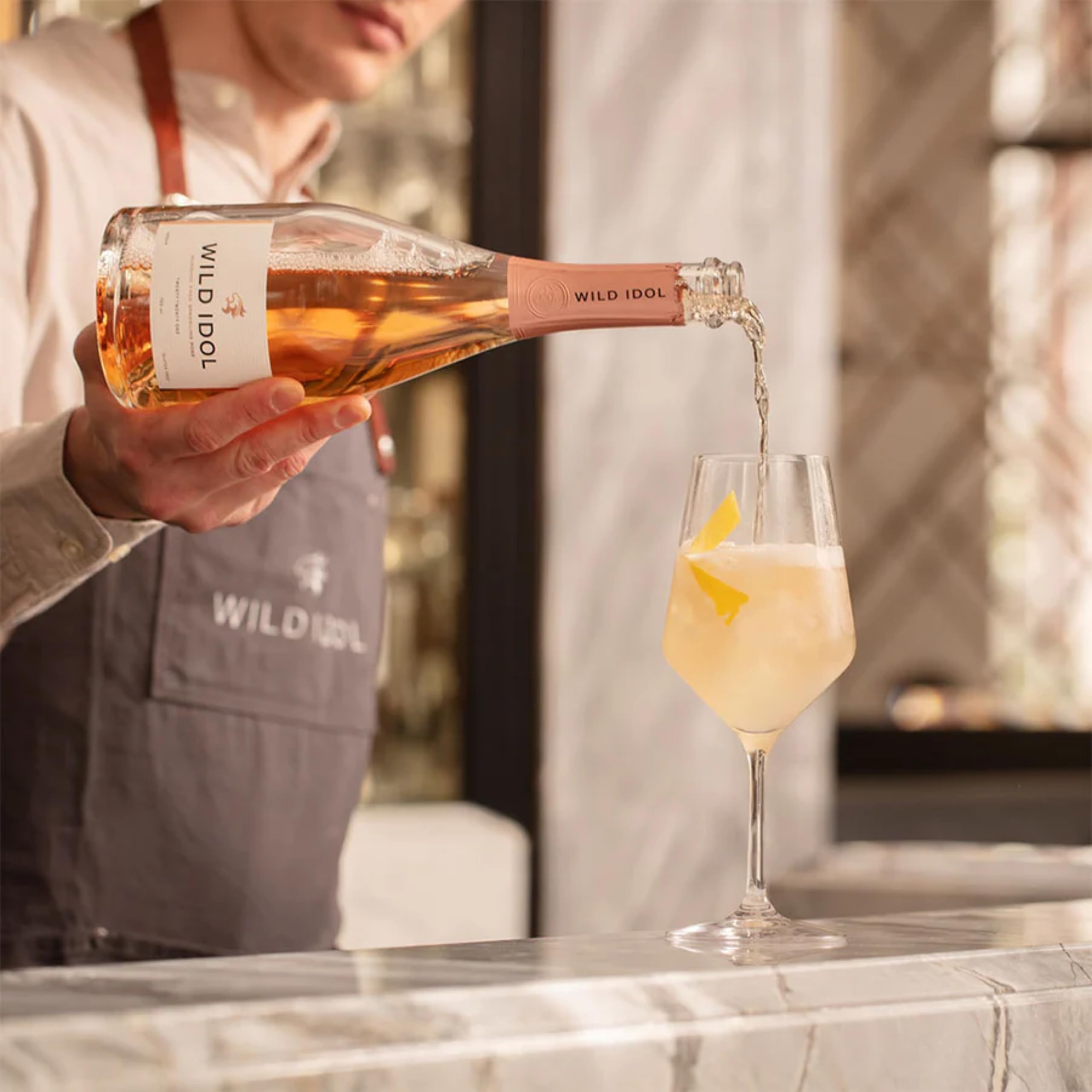 Wild Idol Non-Alcoholic Sparkling Rosé 75cl 0.0% | Vegan, Gluten-Free, No Added Sugar 6