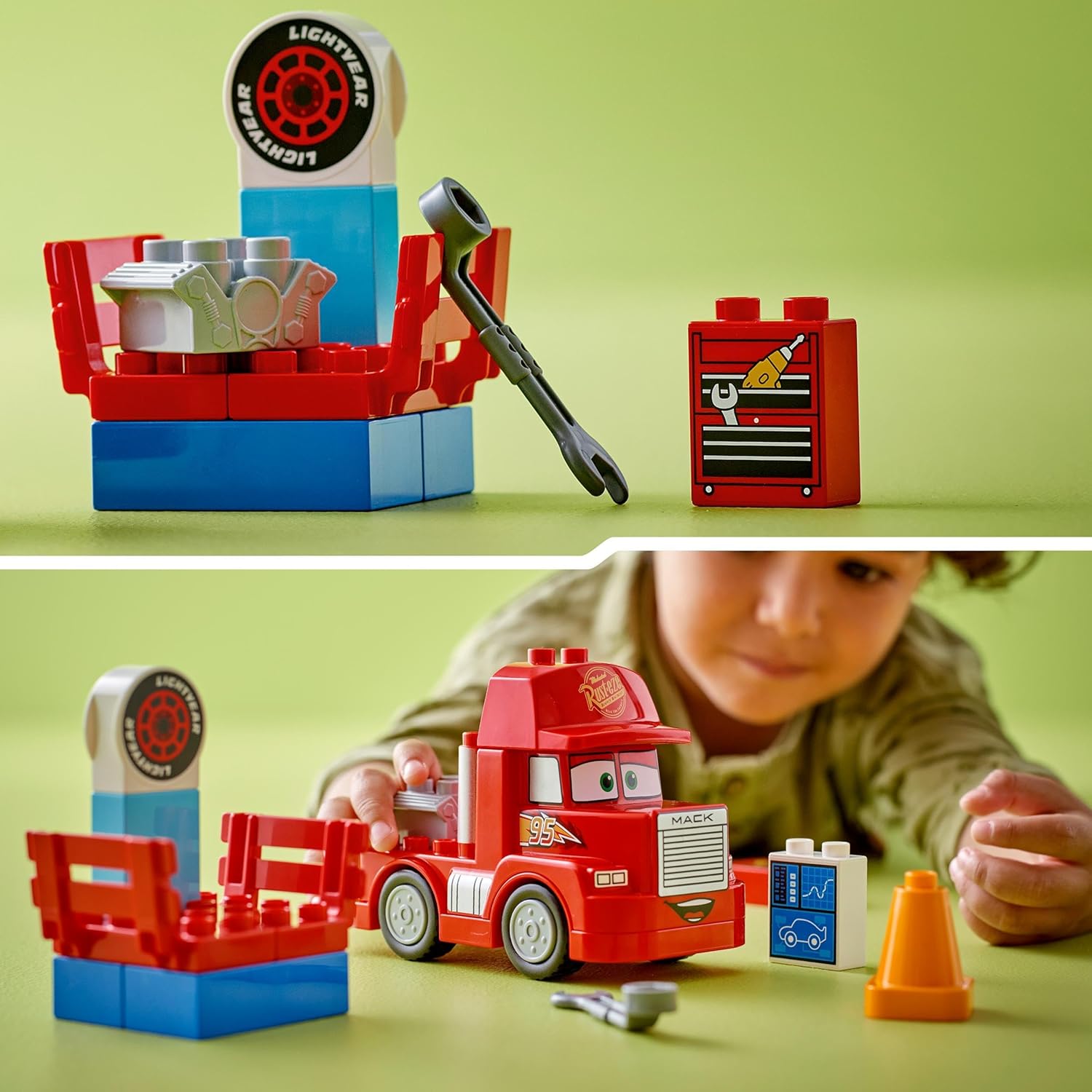 LEGO DUPLO Disney and Pixar’s Cars Mack at the Race Set - Building Toy for Toddlers 2+ 7