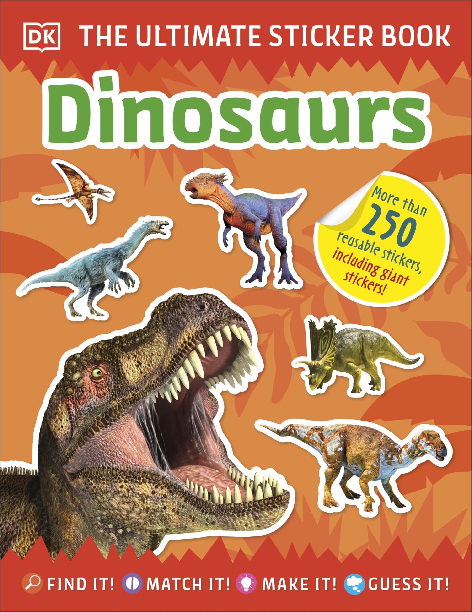 DK Ultimate Sticker Book Dinosaurs - Ages 3-5 | 32 Pages | English