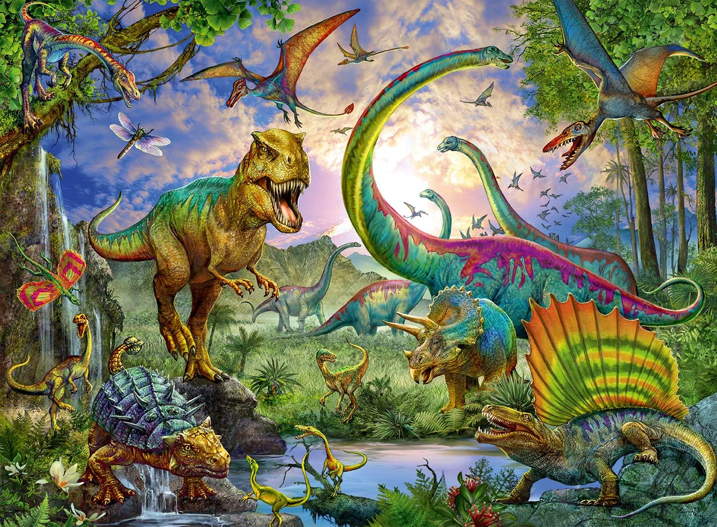 Ravensburger Dinosaurs 200 Piece Jigsaw Puzzle with Extra Large Pieces for Kids Age 8 and Up 1