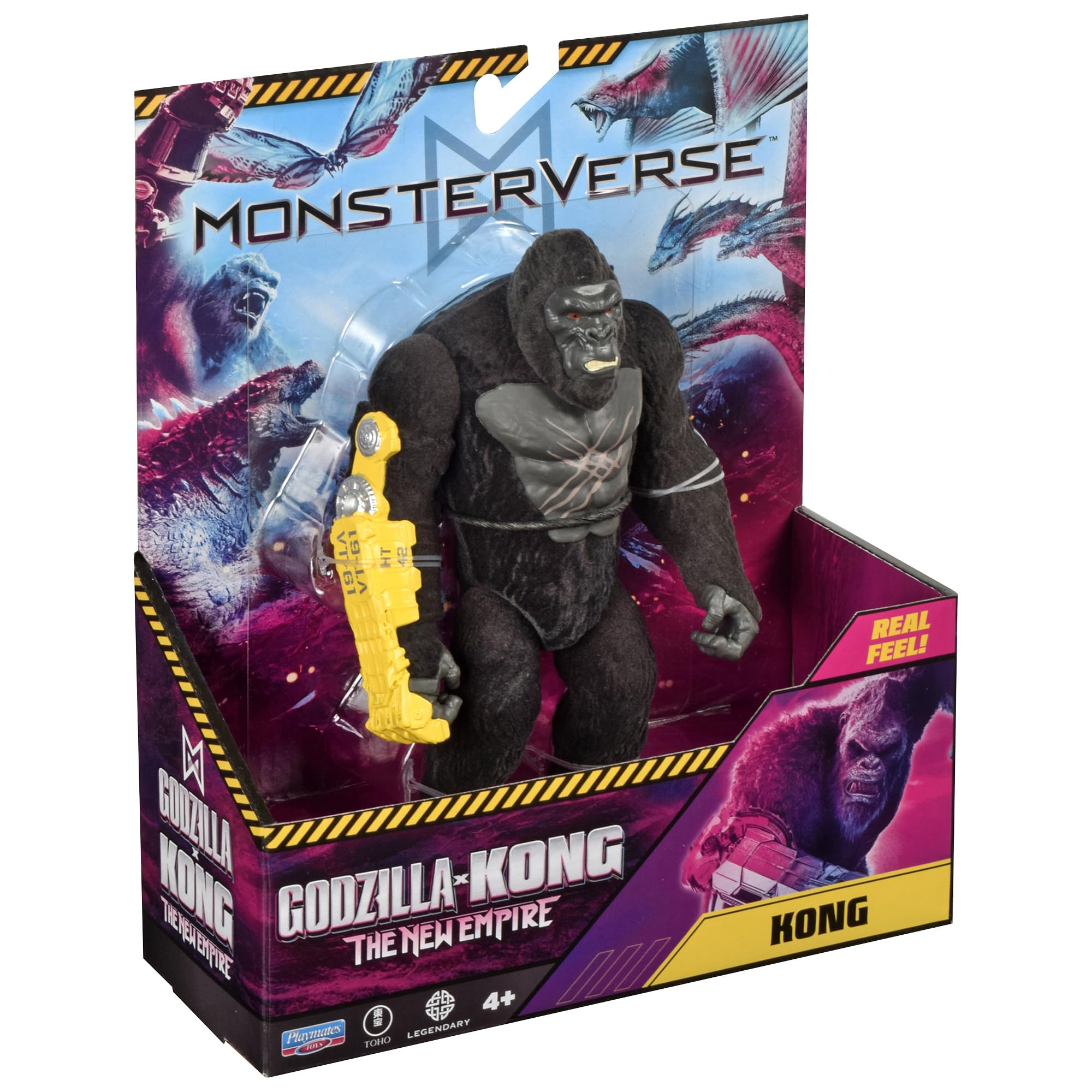MonsterVerse Godzilla x Kong Real Feel Kong Action Figure | 6-Inch Scale | Ages 4+