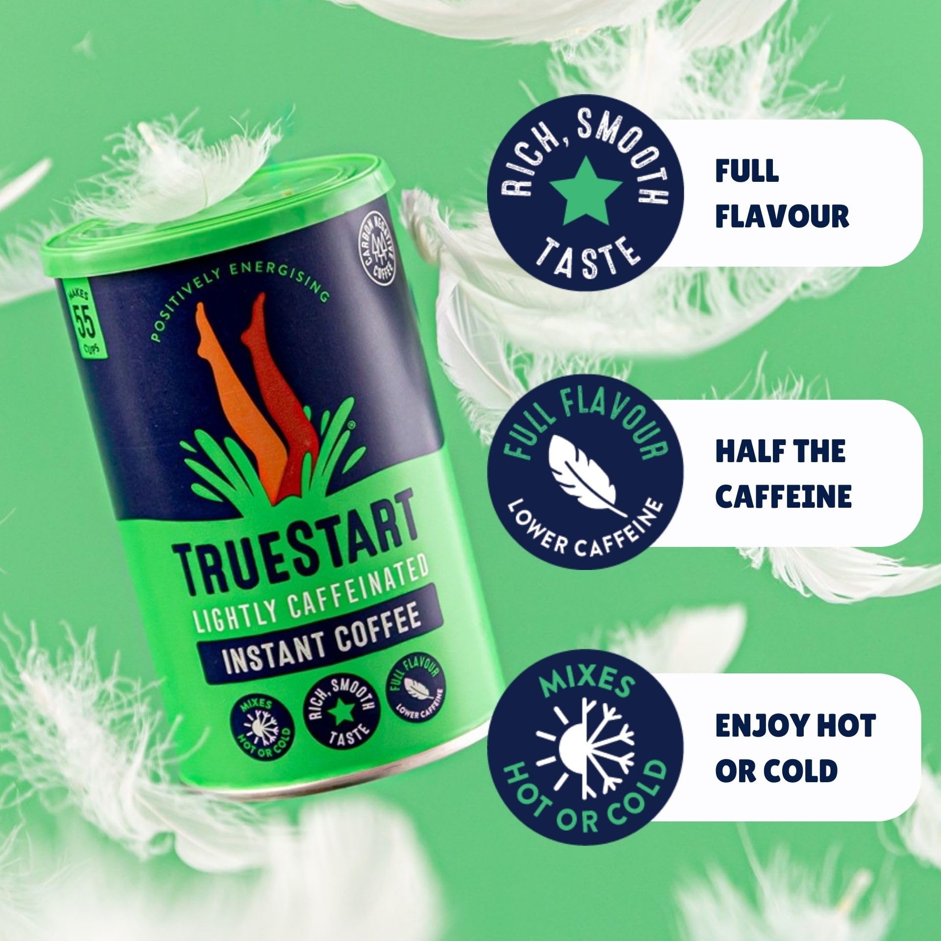 TrueStart - Barista Grade Lightly Caffeinated Instant Coffee (100g) 8