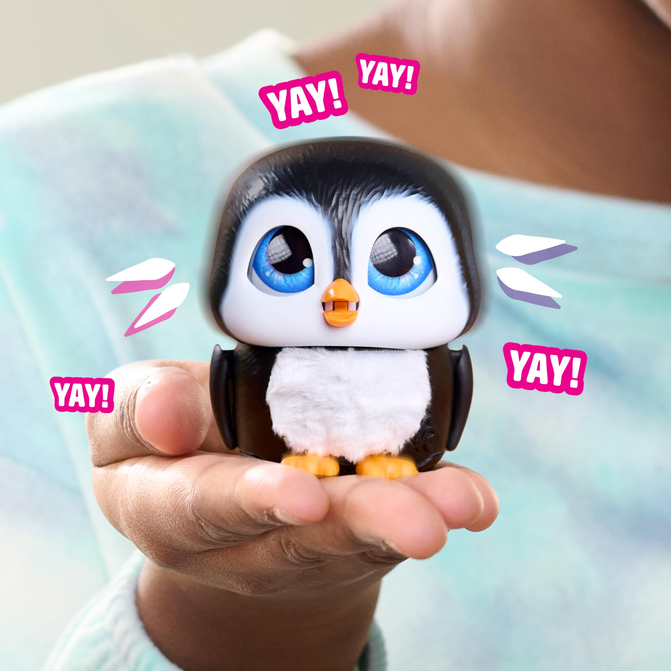 furReal Handfuls Shivers the Penguin - Interactive 3.5 Inch Plush Toy for Kids 10