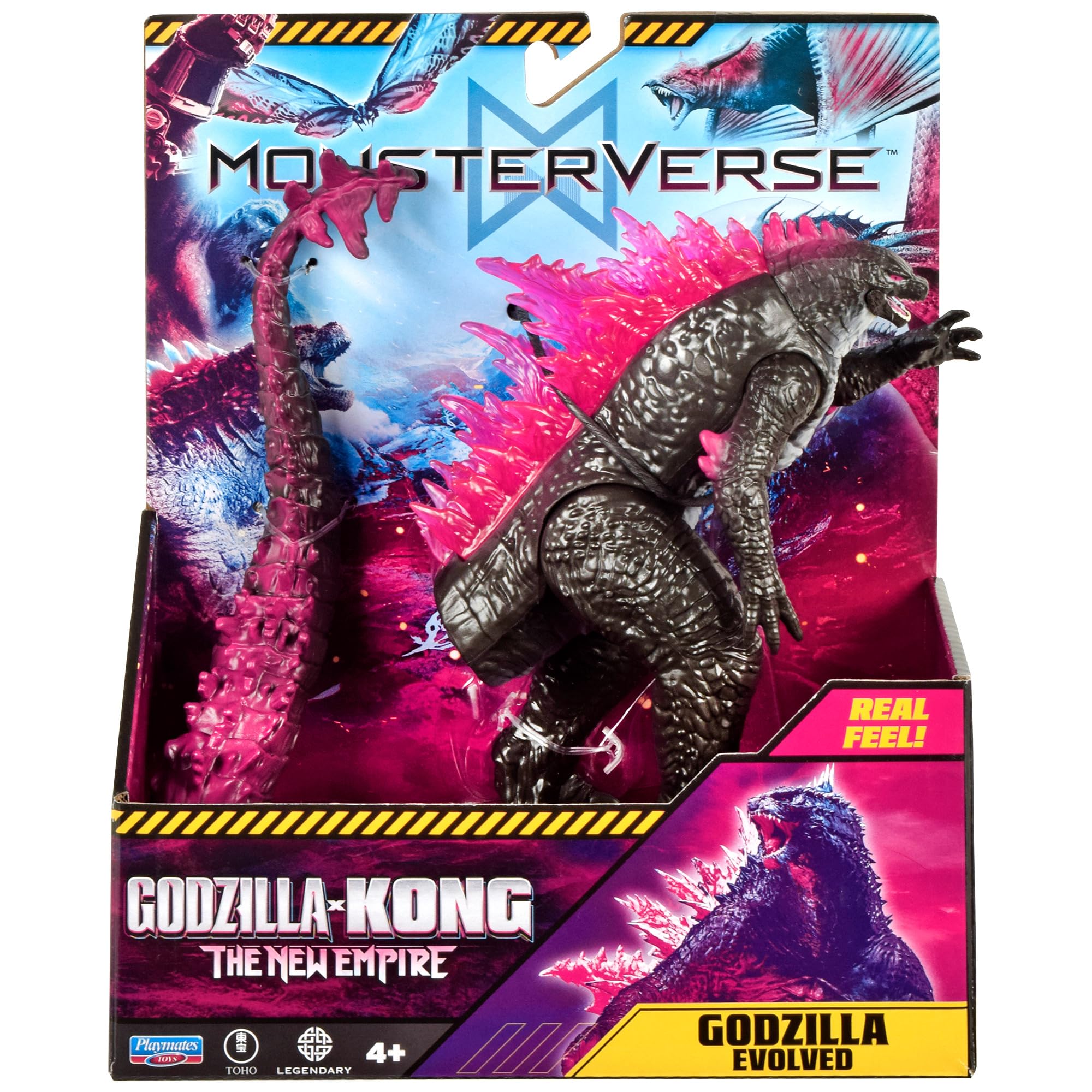 MonsterVerse Godzilla x Kong Real Feel Action Figure - 6-Inch Scale | Multicolor Plastic