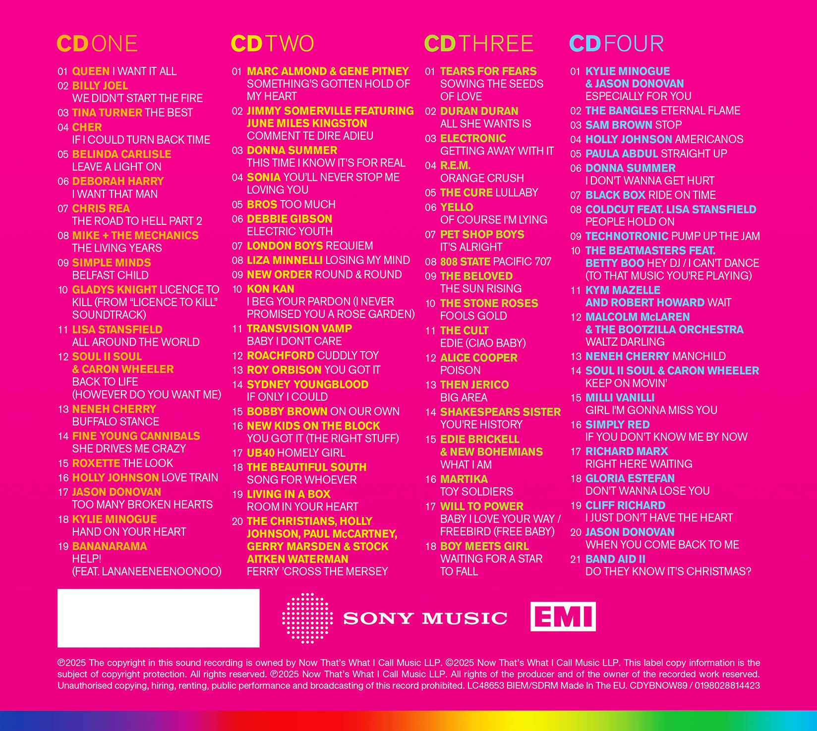 NOW - Yearbook 1989 (Standard Edition) [Audio CD] 3