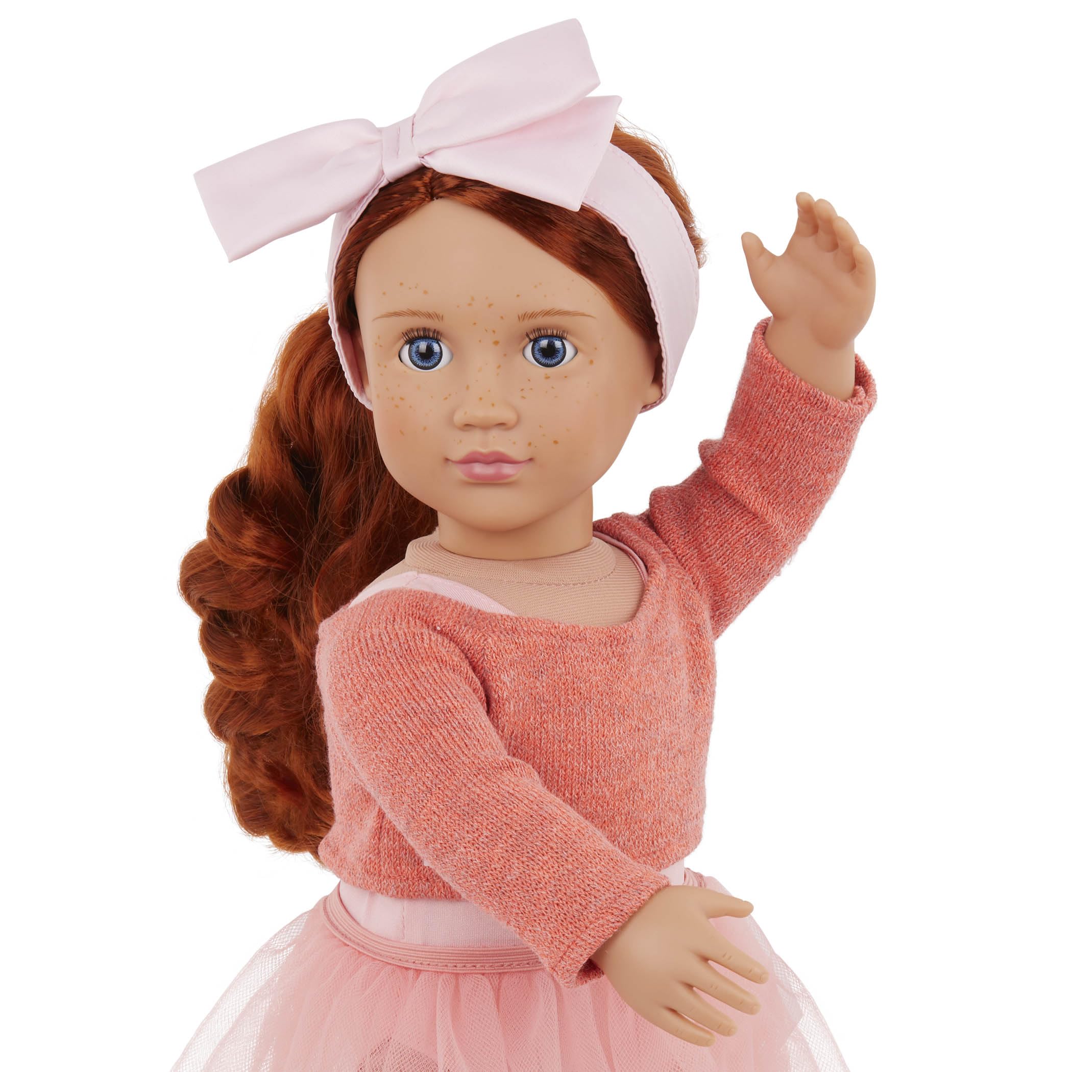 Our Generation 18-Inch Ballerina Doll with Blue Eyes & Red Hair - Aubrie 10