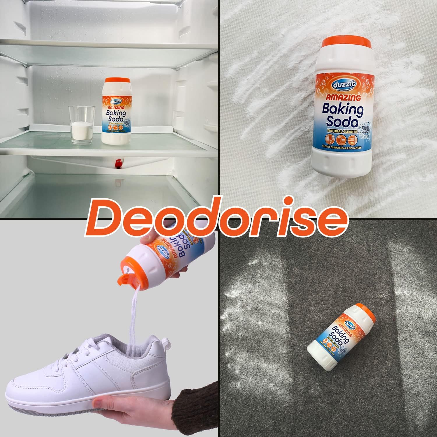 Duzzit - Amazing Baking Soda Multi Purpose Household Cleaner 500g 4