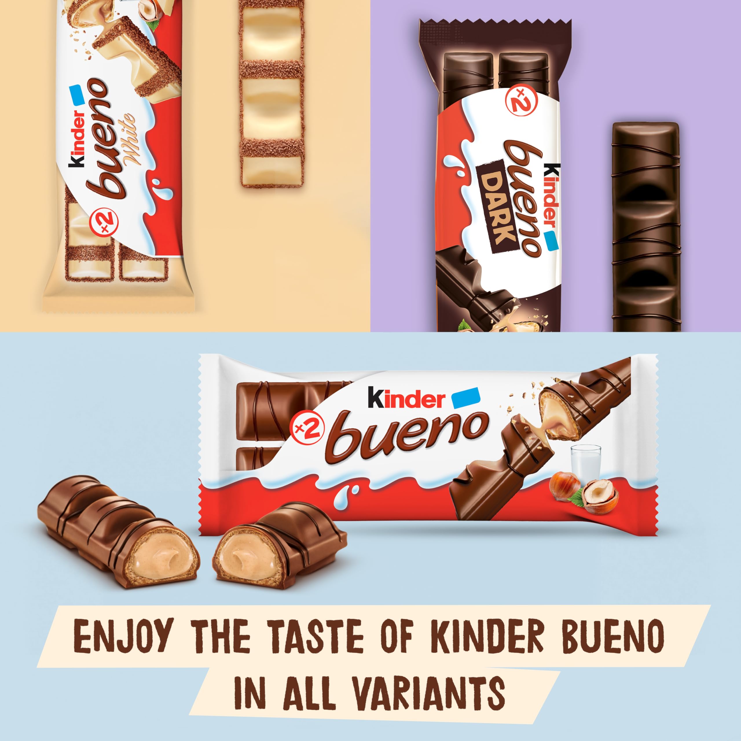 Kinder Bueno Dark Chocolate Bars - Pack of 6 Bars 3