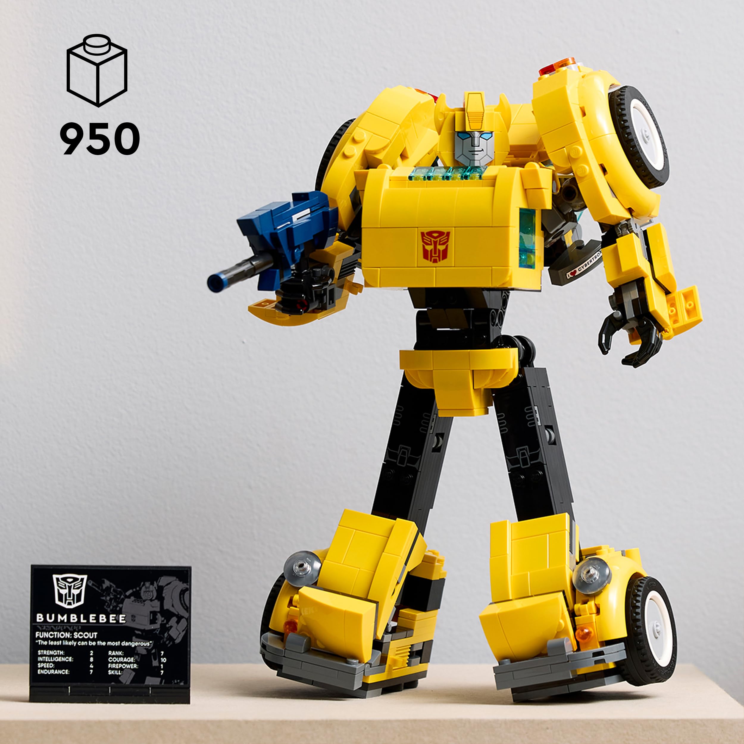 LEGO Icons Transformers Bumblebee Action Figure Building Set 10338 | Converts to Vehicle Mode 5