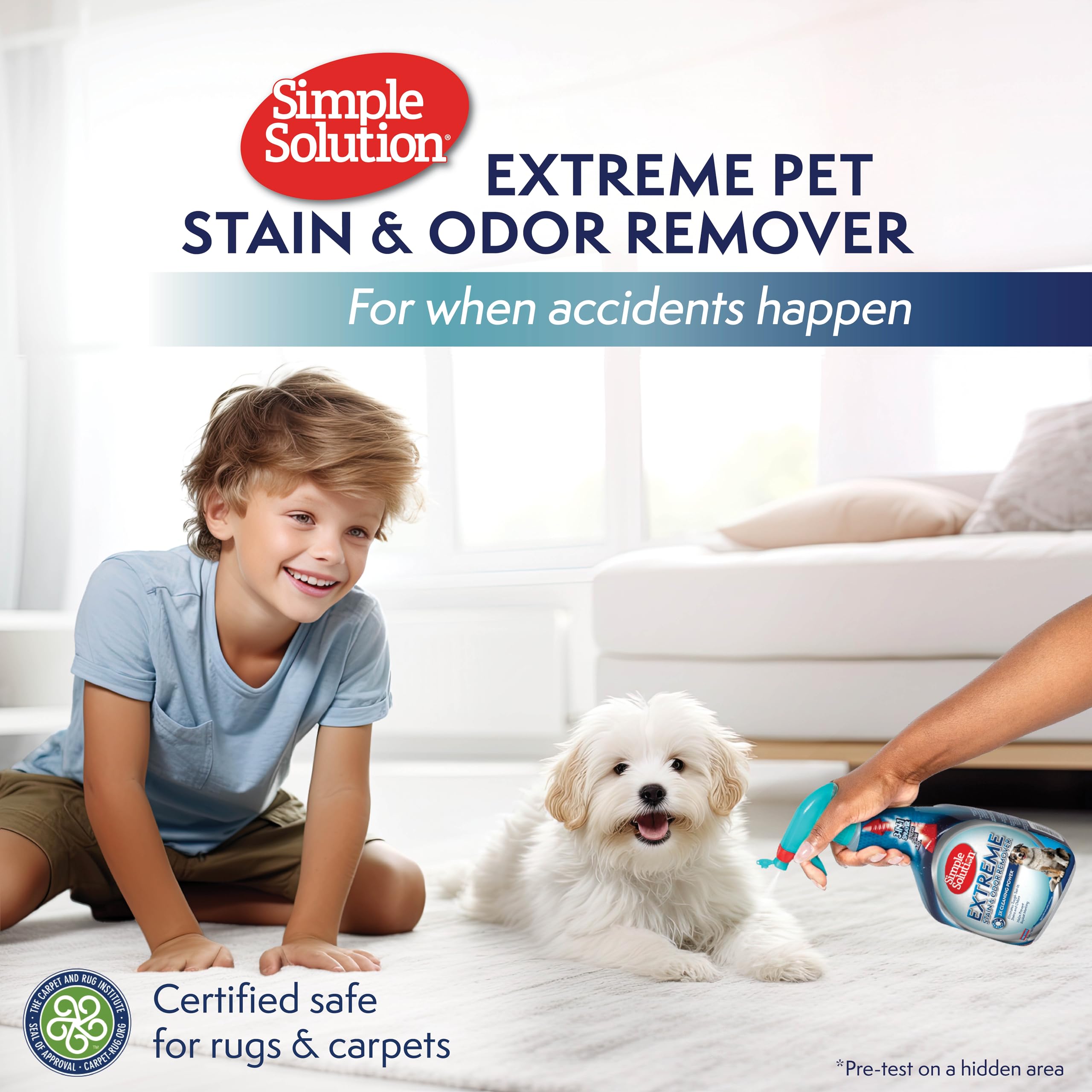 Simple Solution Extreme Pet Stain and Odour Remover - Triple Strength | 945ml | Fresh Scent 6