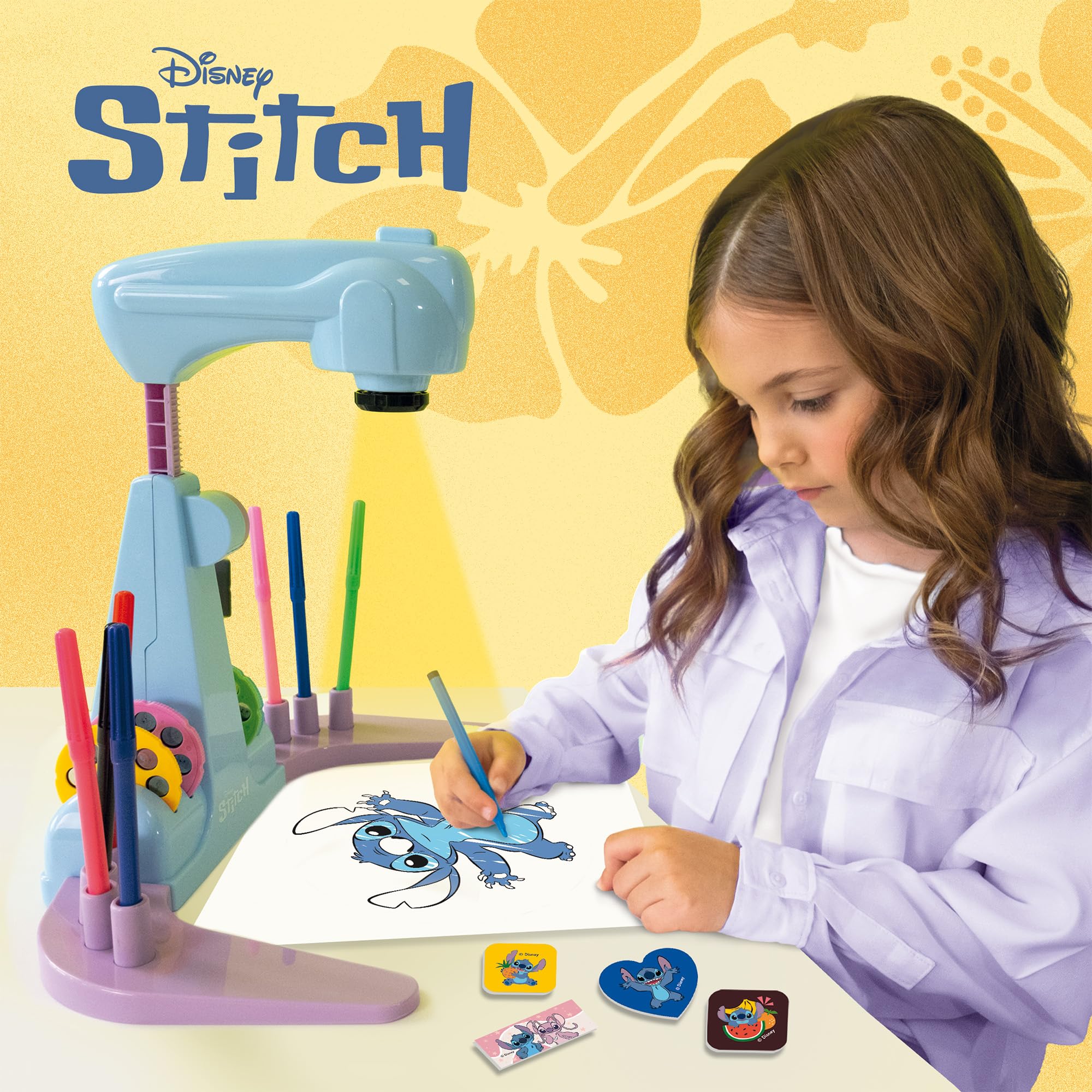 Lisciani DISNEY STITCH Projector Drawing School for Kids 5 Years and Up 7
