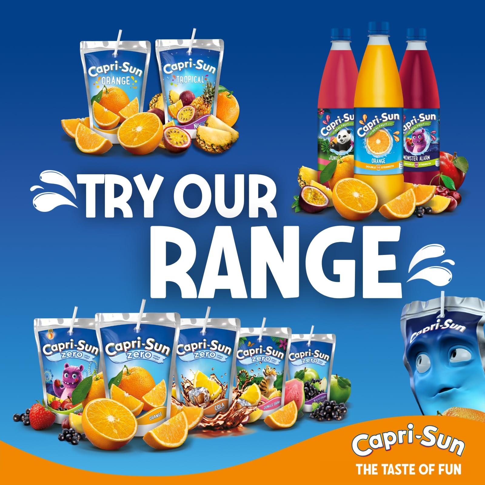 Capri-Sun Double Strength Jungle Drink Squash Concentrate - No Added Sugar | 1 Litre 3