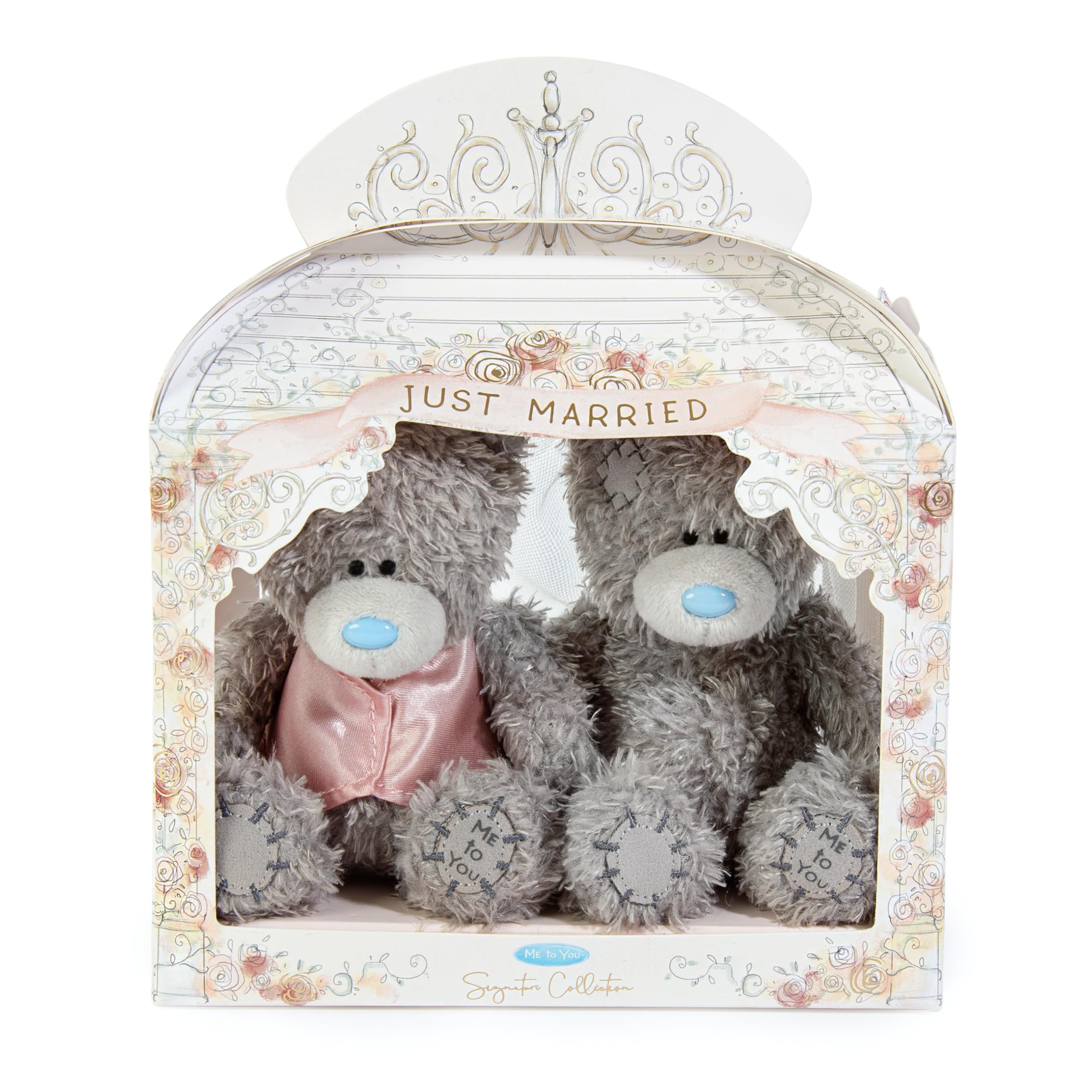 Me To You Tatty Teddy Bride and Groom Soft Dolls - Wedding Gift | 10cm Height | Unisex Adult