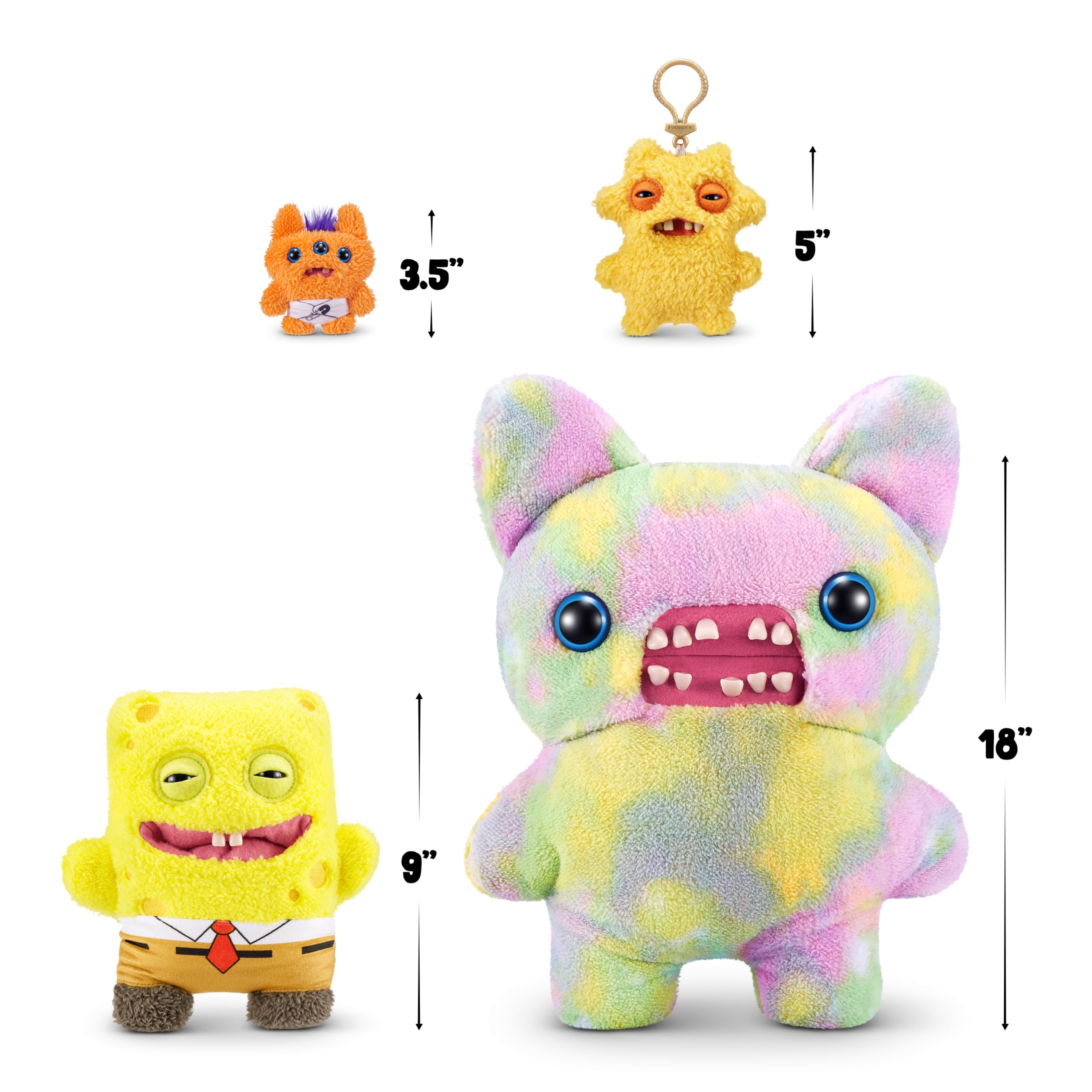 Fuggler x SpongeBob SquarePants 9-inch Plush Toy - Soft Funny Ugly Monster Plushie for Kids & Adults 4