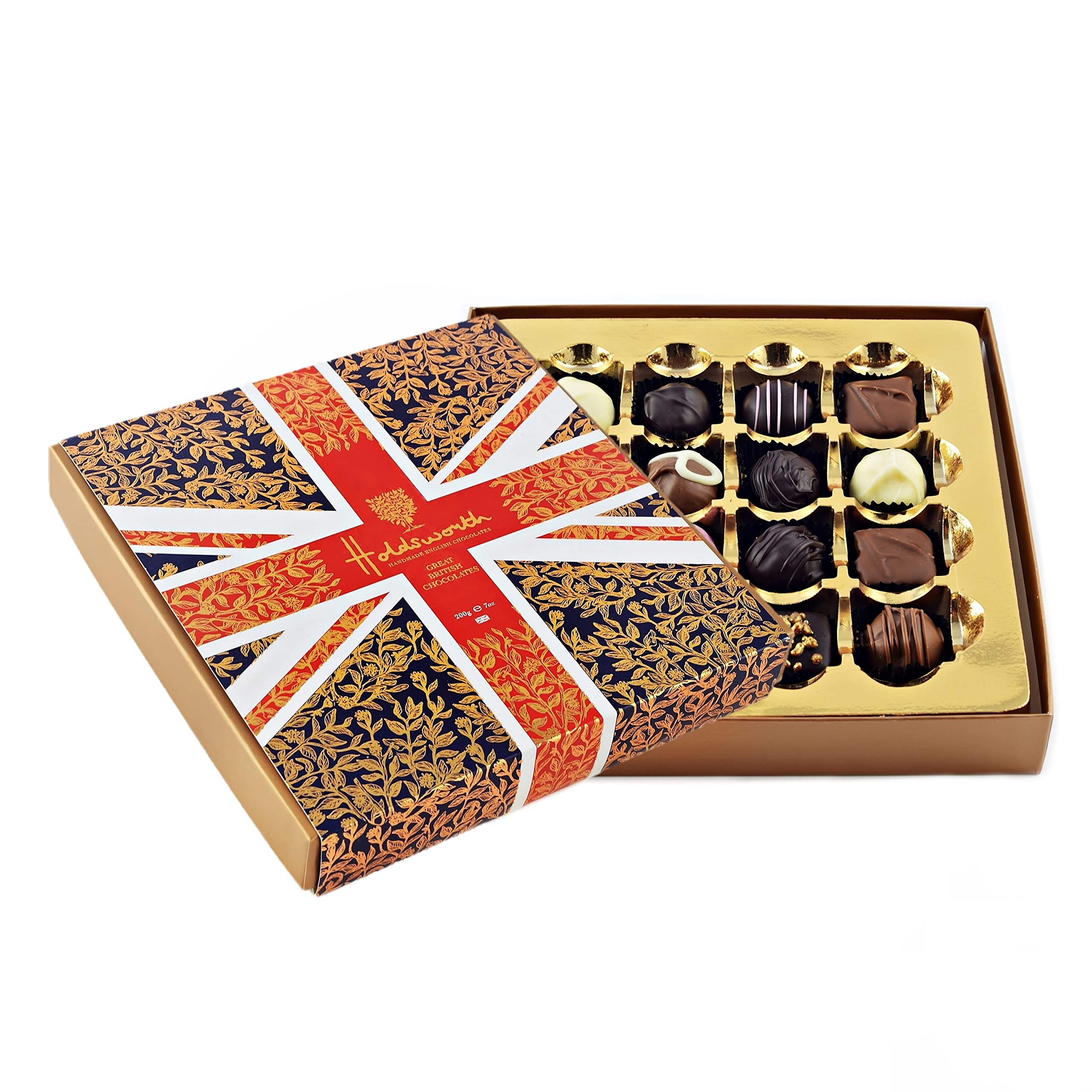 Holdsworth Handmade English Chocolates Occasions Collection - Union Jack Truffle Assortment | 16 Pieces | 200g 2