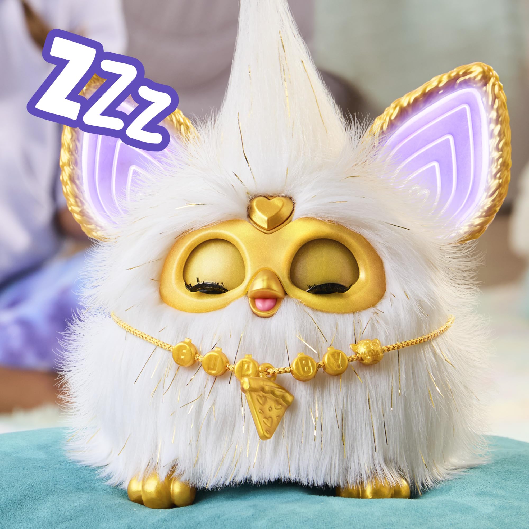 Furby Gold Glam Interactive Plush Toy - Voice-Activated Singing & Dancing Pet with Lights, Ages 6+ 9