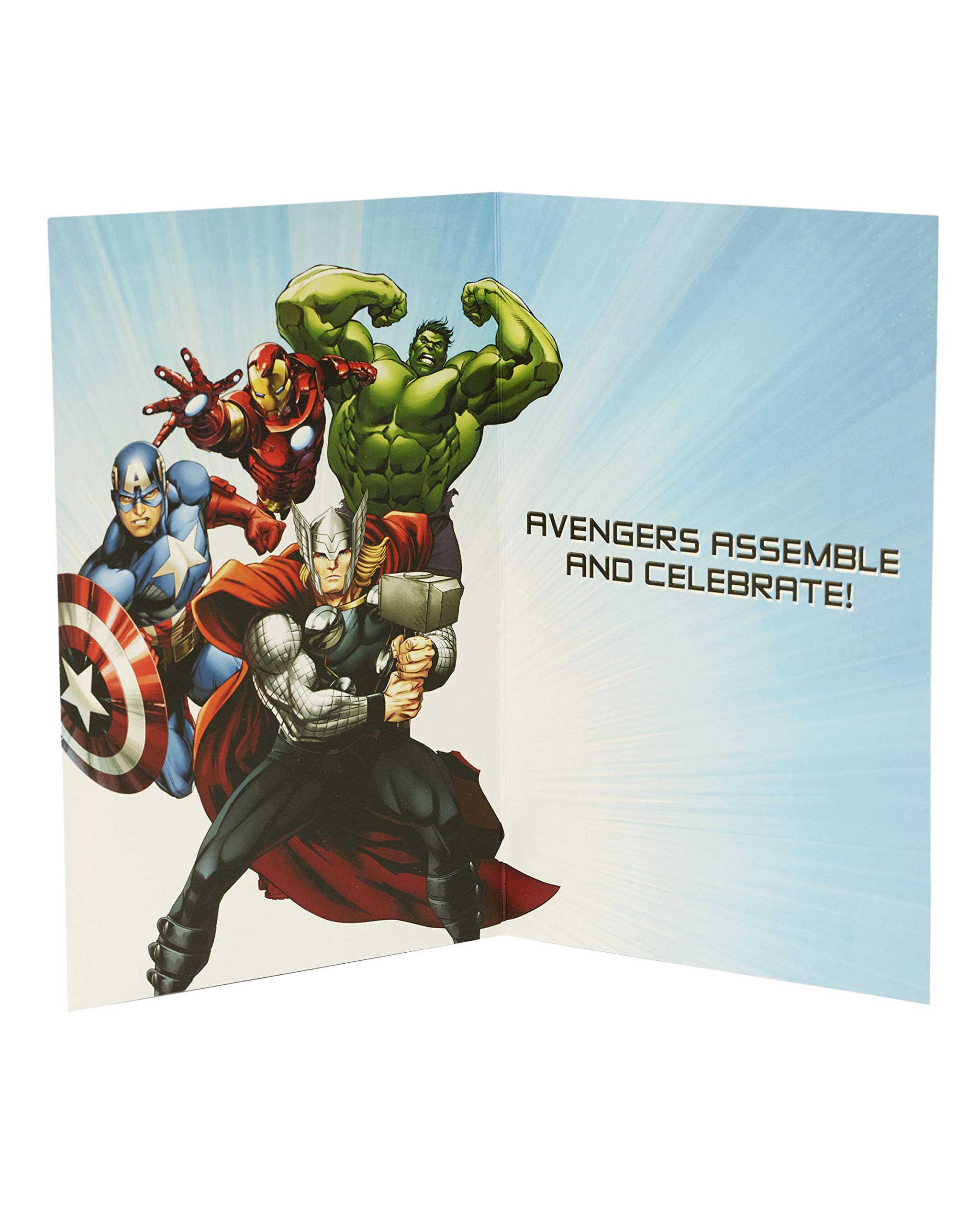 UK Greetings Marvel Avengers Birthday Card for Boys, Son, Grandson | 15.5 x 23.5 cm