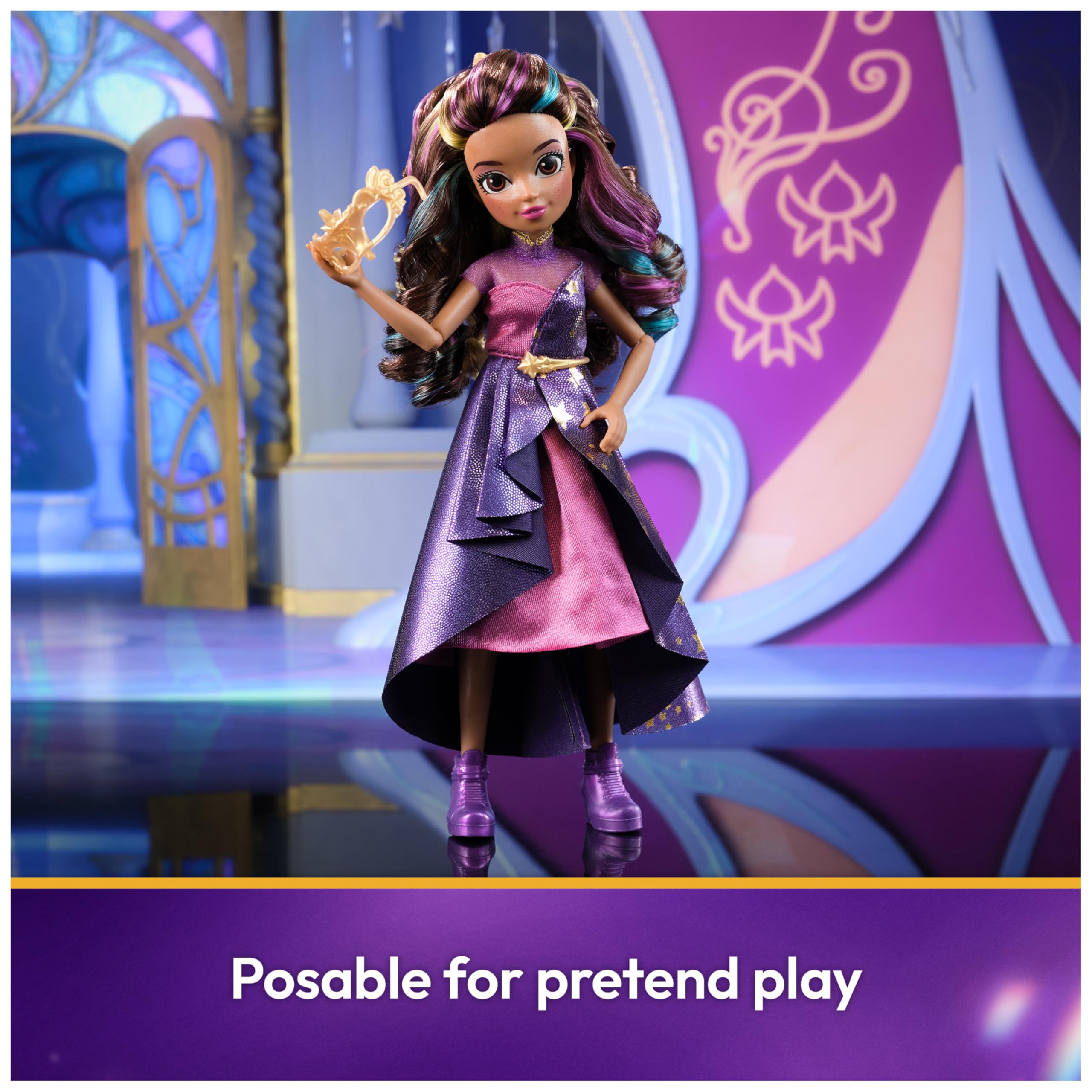 Unicorn Academy Sophia Deluxe Masquerade Ball Doll - 24.1cm | 9 Accessories | Rainbow Hair 5