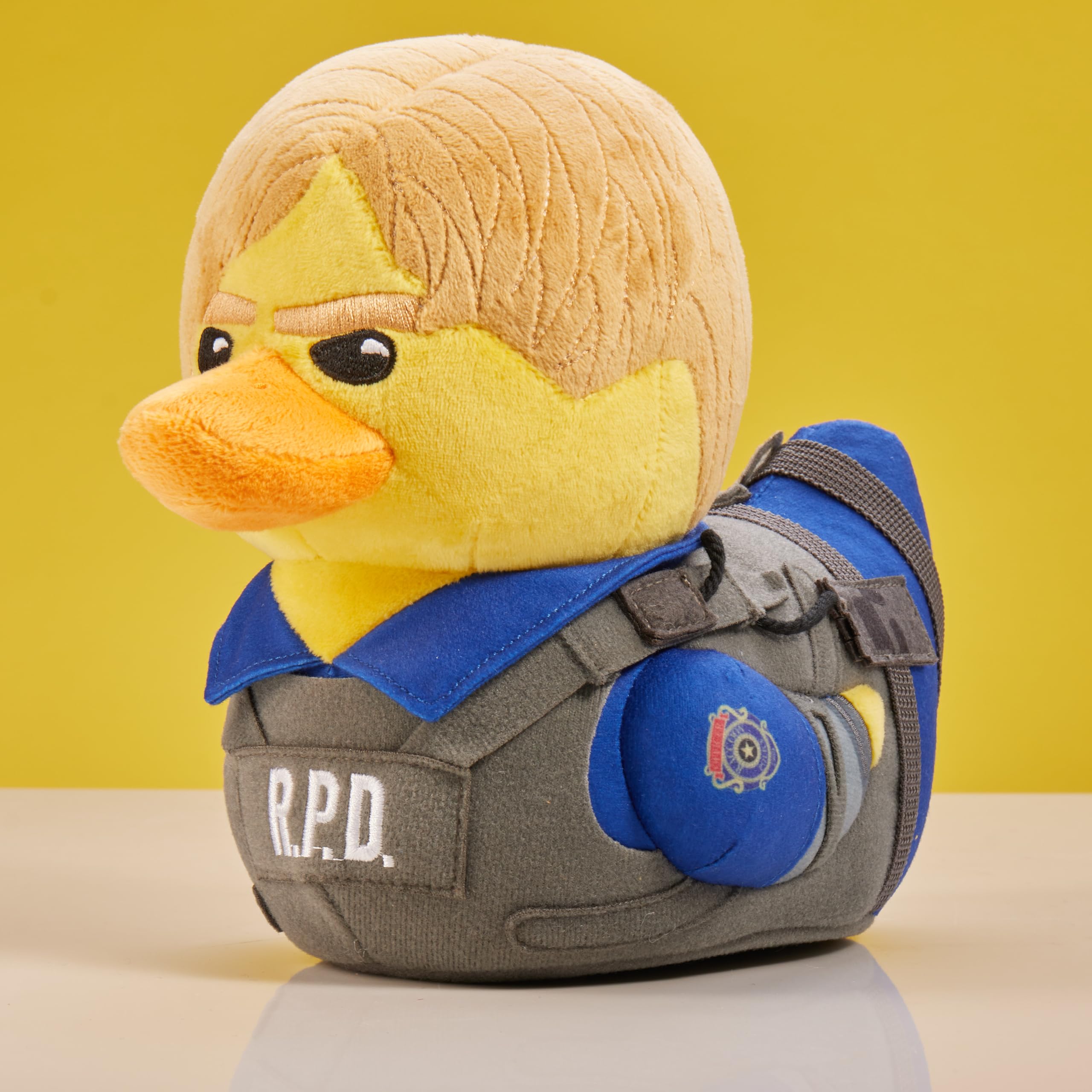 TUBBZ Plush: Leon Kennedy - Resident Evil Cosplaying Rubber Duck Soft Plush - 9 Inch Collectible 10