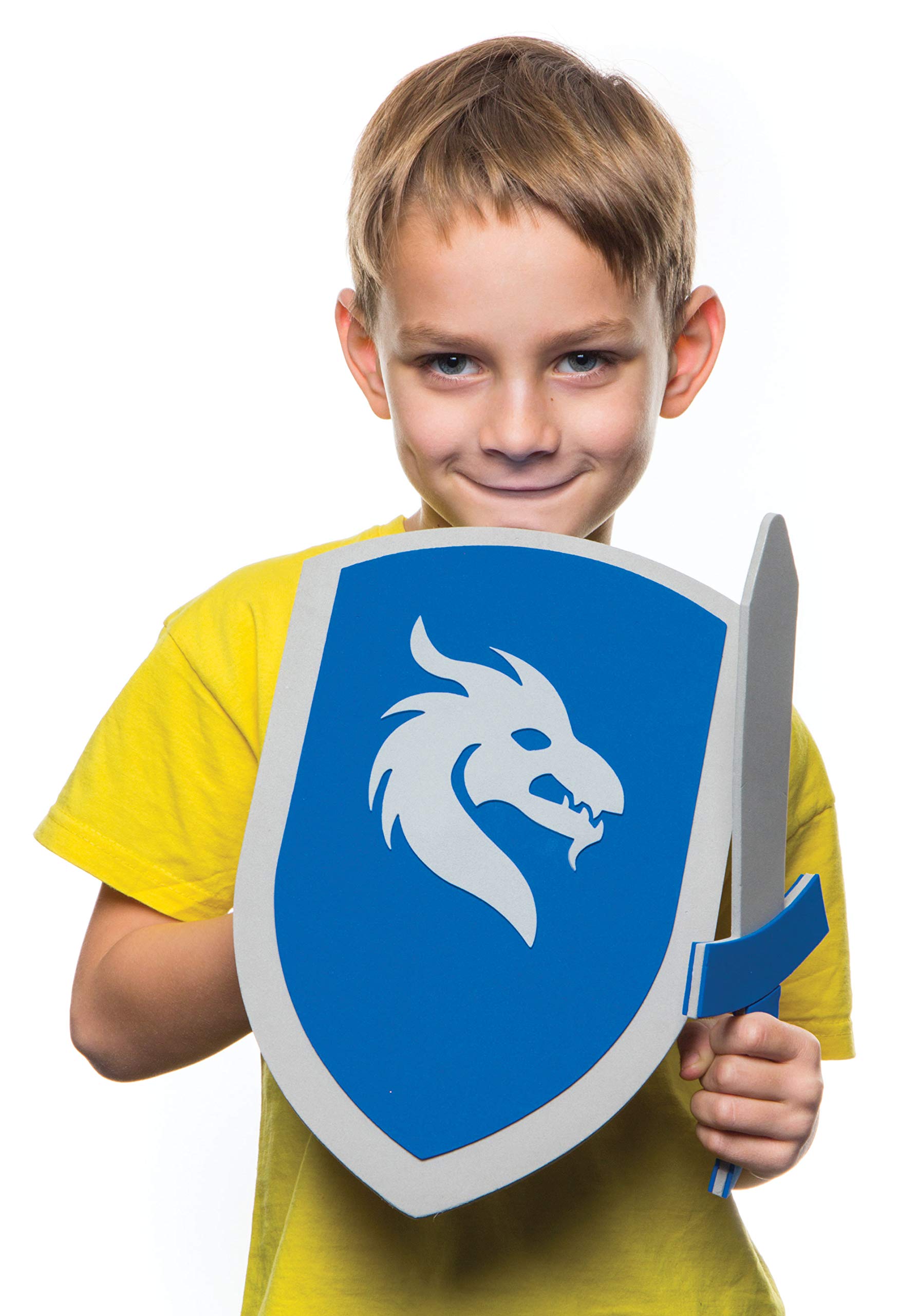 Baker Ross AR456 Kids Foam Sword & Shield Craft Kits (Pack of 2) | Knight Theme | Ages 3+ 6